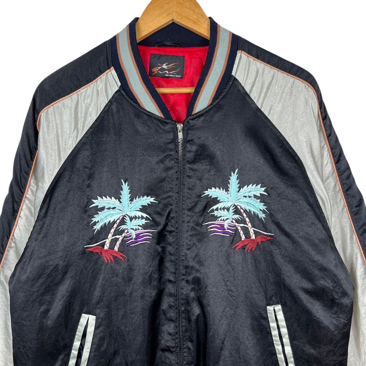 Japanese Brand 80s Vintage Alohai hawaii Embroidery Sukajan Souvenir Jacket Size US L / EU 52-54 / 3 - 4 Thumbnail
