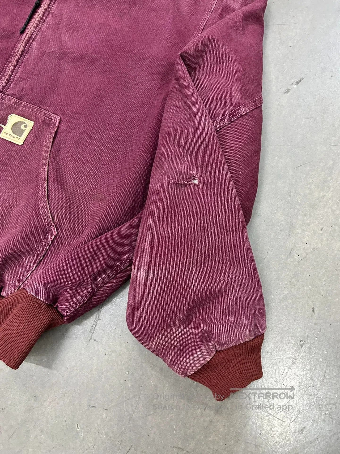 Vintage Vintage Carhartt J68 90s Red Hooded Jacket. Size US M / EU 48-50 / 2 - 4 Thumbnail