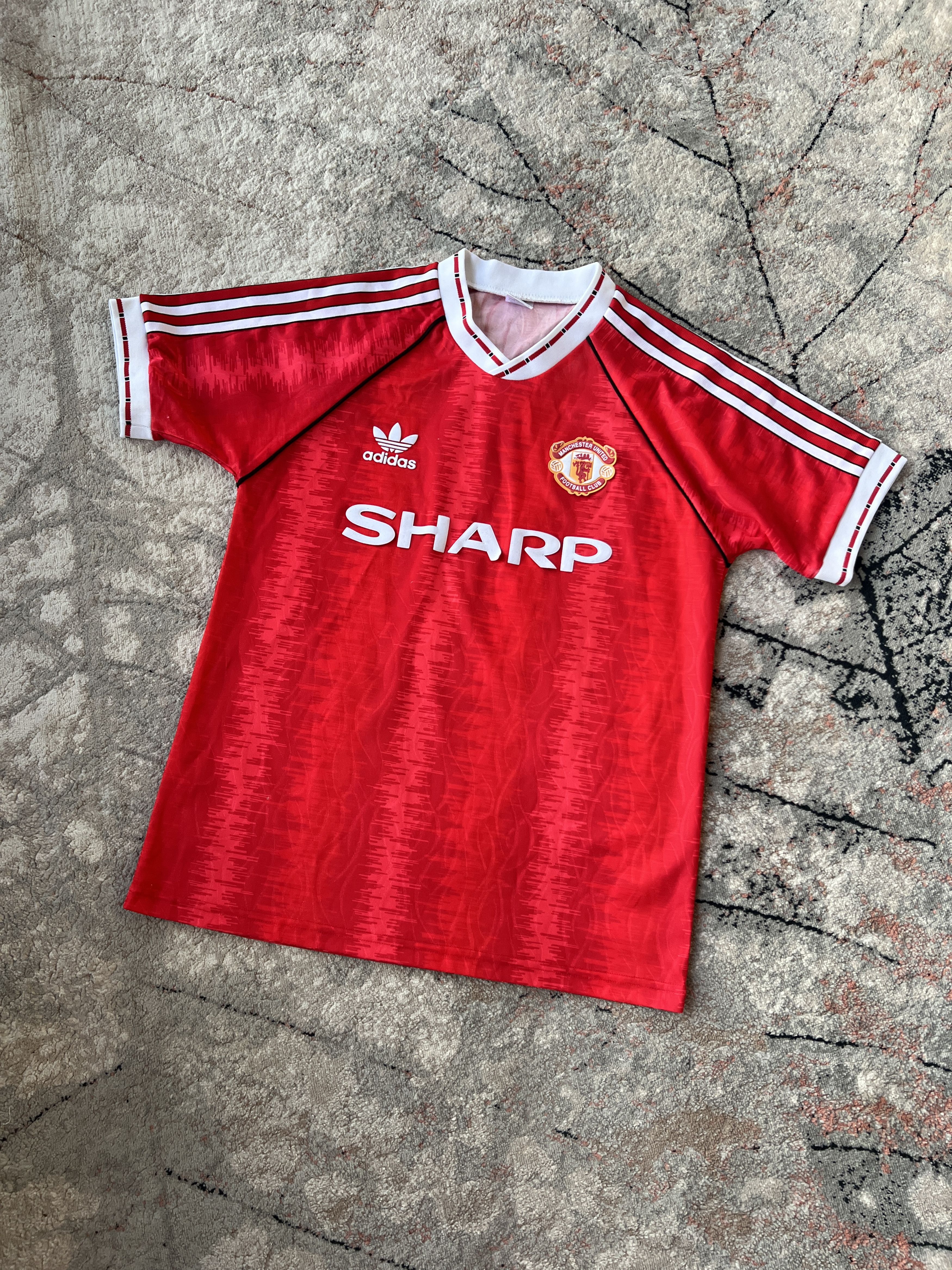 Adidas × Vintage Adidas Manchester United Sharp Vintage Jersey Size US M / EU 48-50 / 2 - 1 Thumbnail