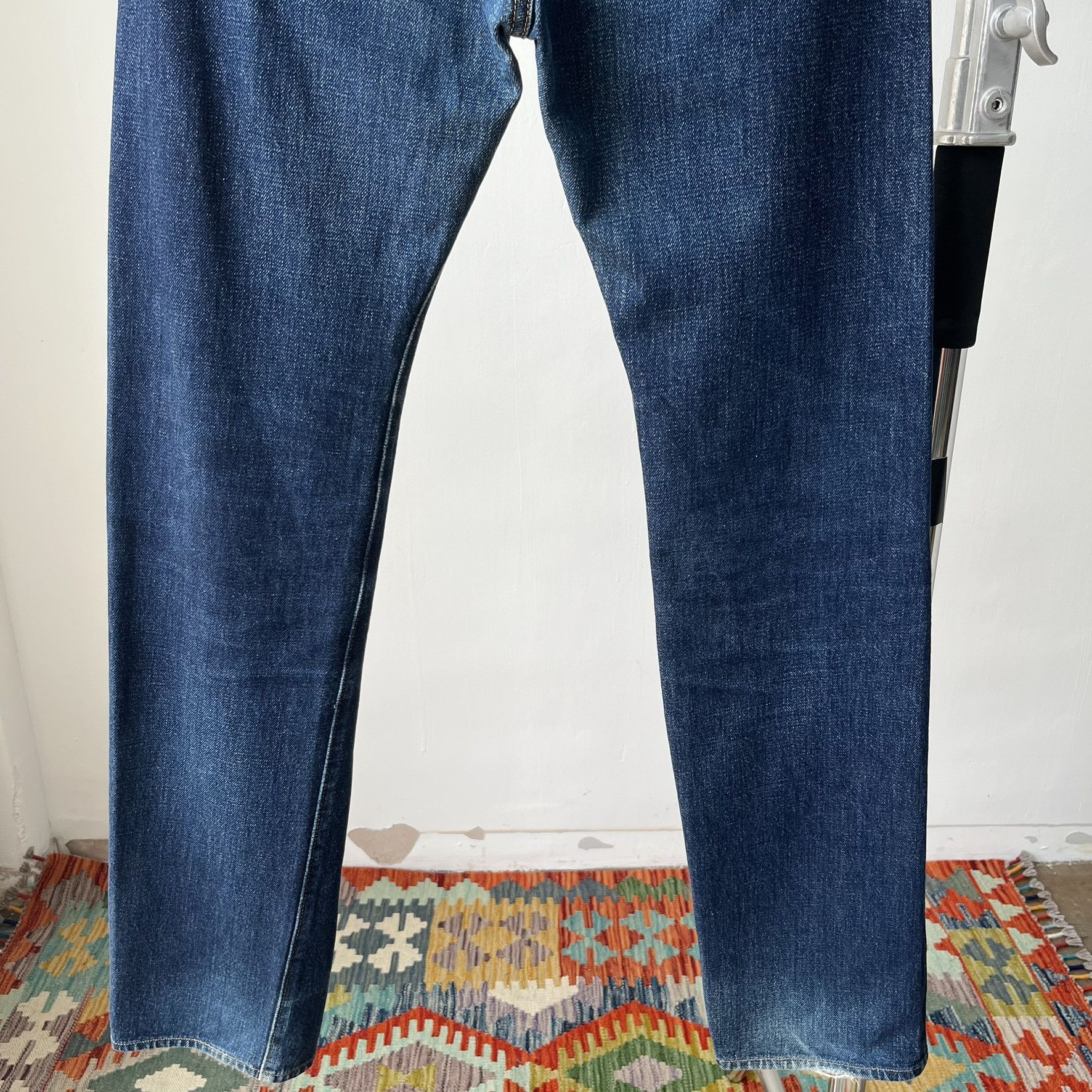 Denime Size 30x33.5 Vintage 80s Denime Big E Japan Denim S1515 Size US 30 / EU 46 - 12 Thumbnail