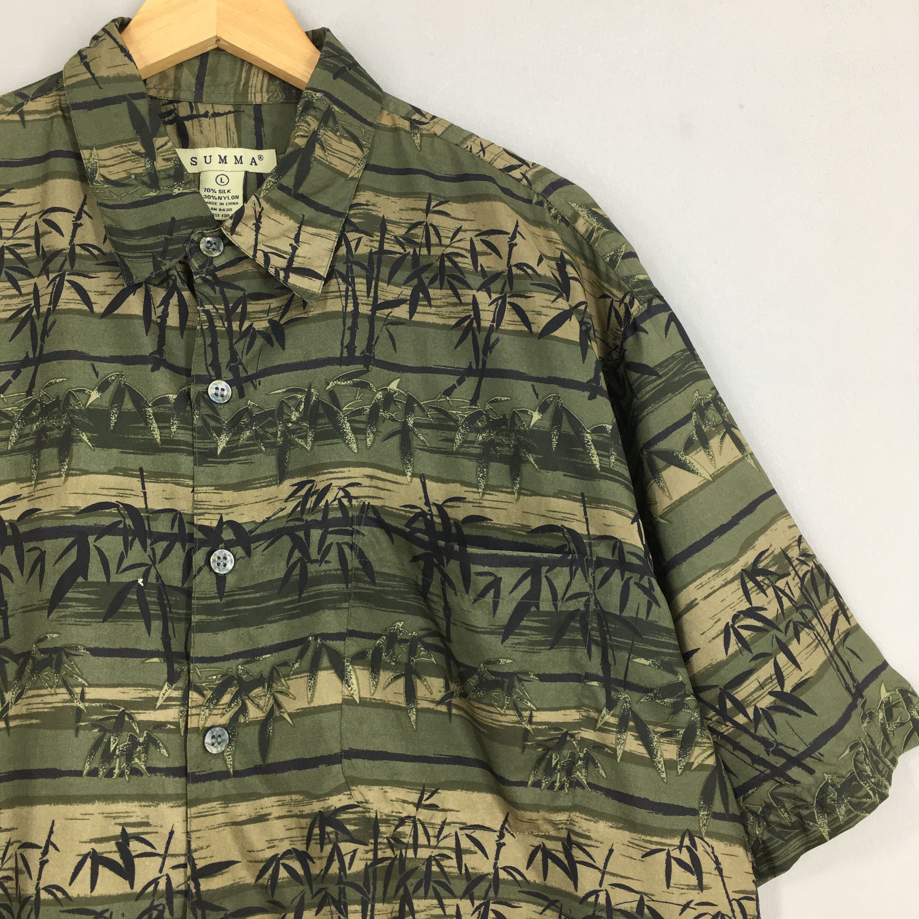 Other Vintage Summer Hawaiian Bamboo Printed Rayon Shirt Large Size US L / EU 52-54 / 3 - 2 Thumbnail