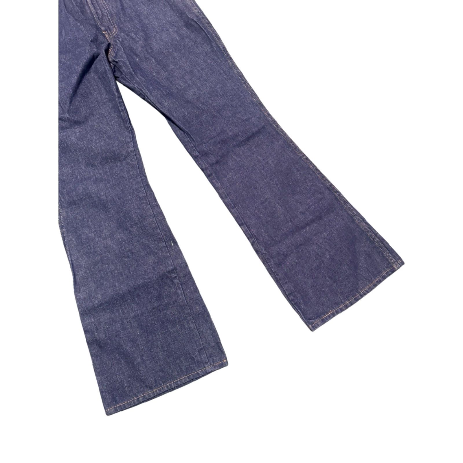 Levi's VINTAGE Levi's Big E White Tab Jeans Women's 1960s Wide-Leg 30 Regular Blue Snap Zip Pants For Gals Size 30" / US 8 / IT 44 - 4 Thumbnail
