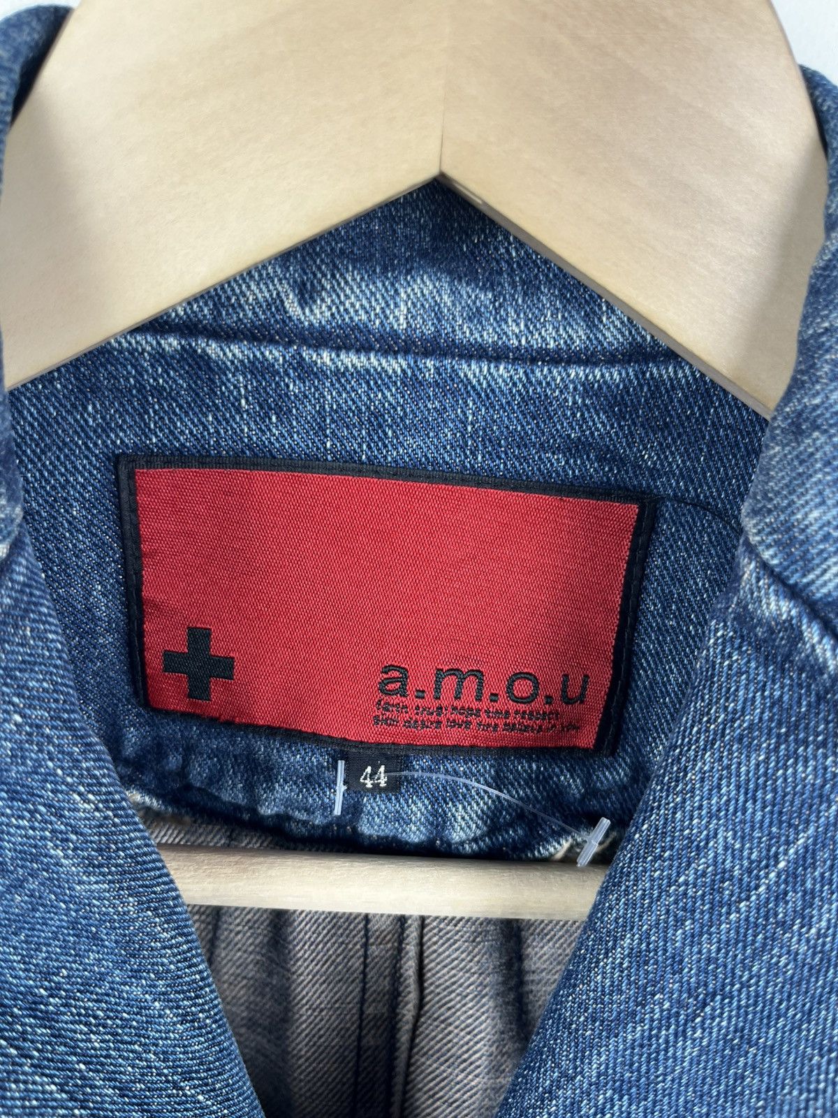 Yohji Yamamoto AMOU Sensu Design Studio avant garde denim jacket made japan Size L / US 10 / IT 46 - 8 Thumbnail