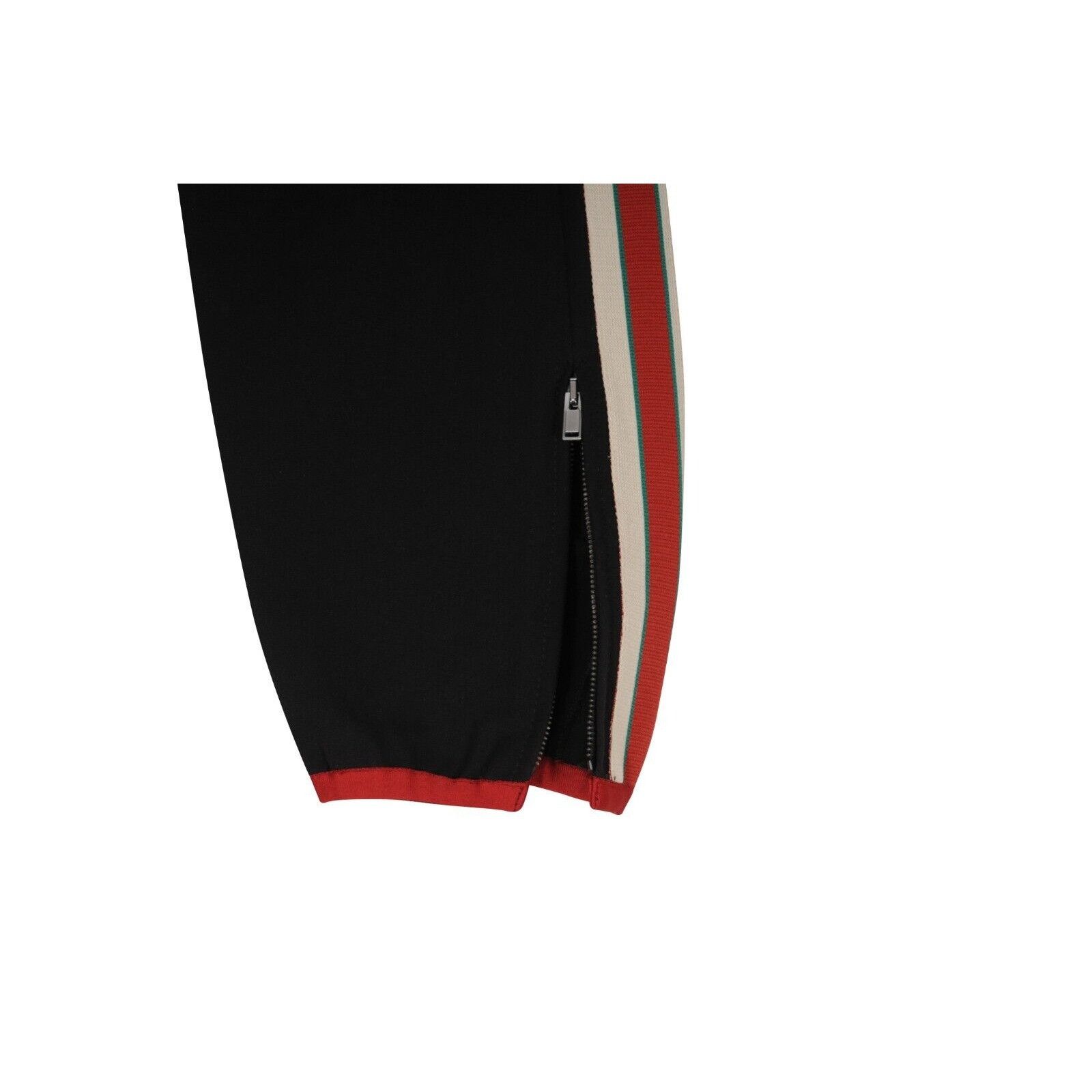 Gucci Side Stripe Logo Pants IT 50 Black Stretch Size US 34 / EU 50 - 4 Thumbnail
