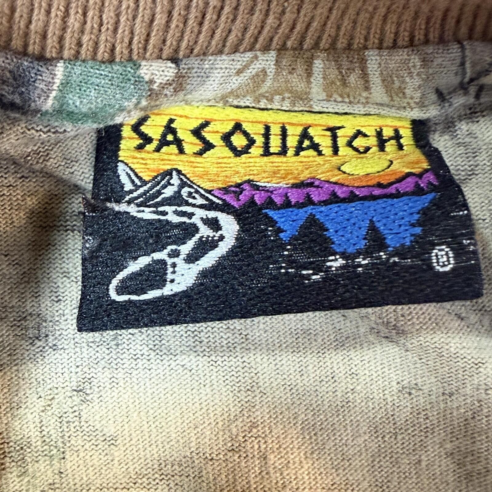 Sasquatchfabrix Vintage Sasquatch Polo Shirt Men L Allover Camo Hunting USA Size US L / EU 52-54 / 3 - 2 Thumbnail