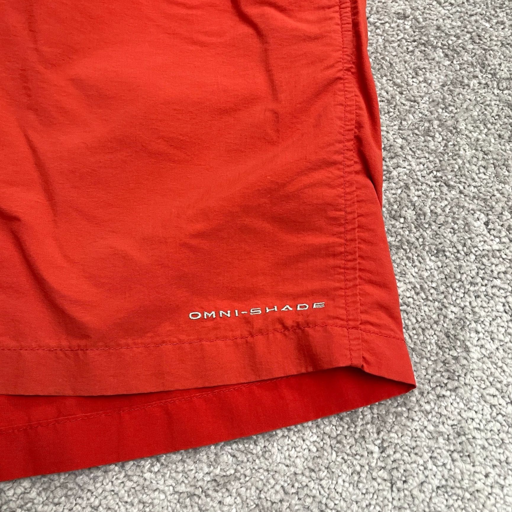 Vintage Columbia Shorts Mens XXL Red Water Trunks Elastic Waist Swim PFG Omni Shade Size US 39 - 4 Thumbnail