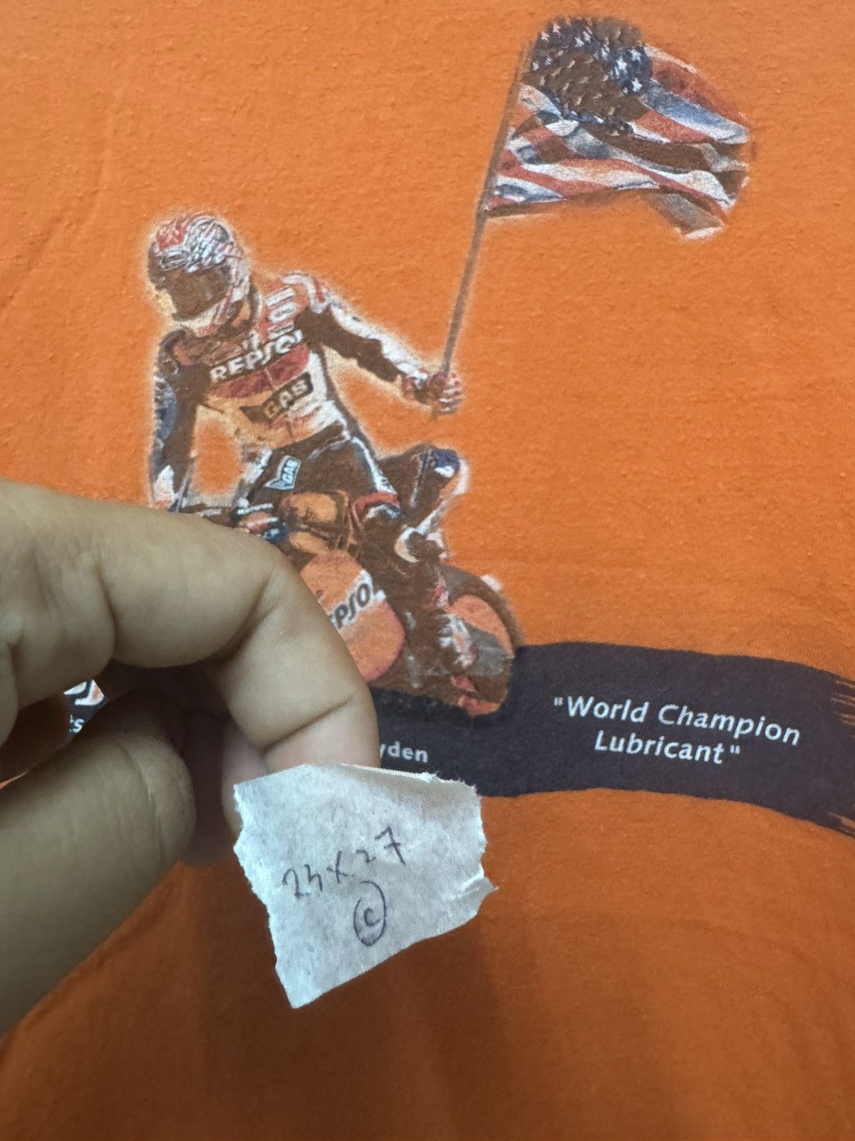 Vintage Vintage Nicky Hayden Repsol MotoGp T shirt Size US L / EU 52-54 / 3 - 9 Thumbnail
