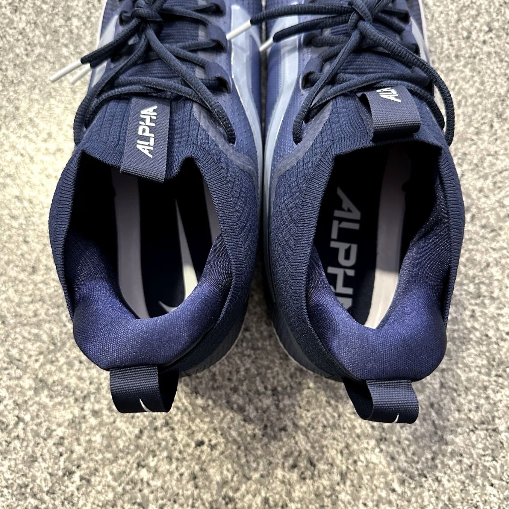 Nike Nike Alpha Menace Elite Football Cleats Mens 16 Navy White Black FZ7701-400 Size US 15 / EU 48 - 4 Thumbnail