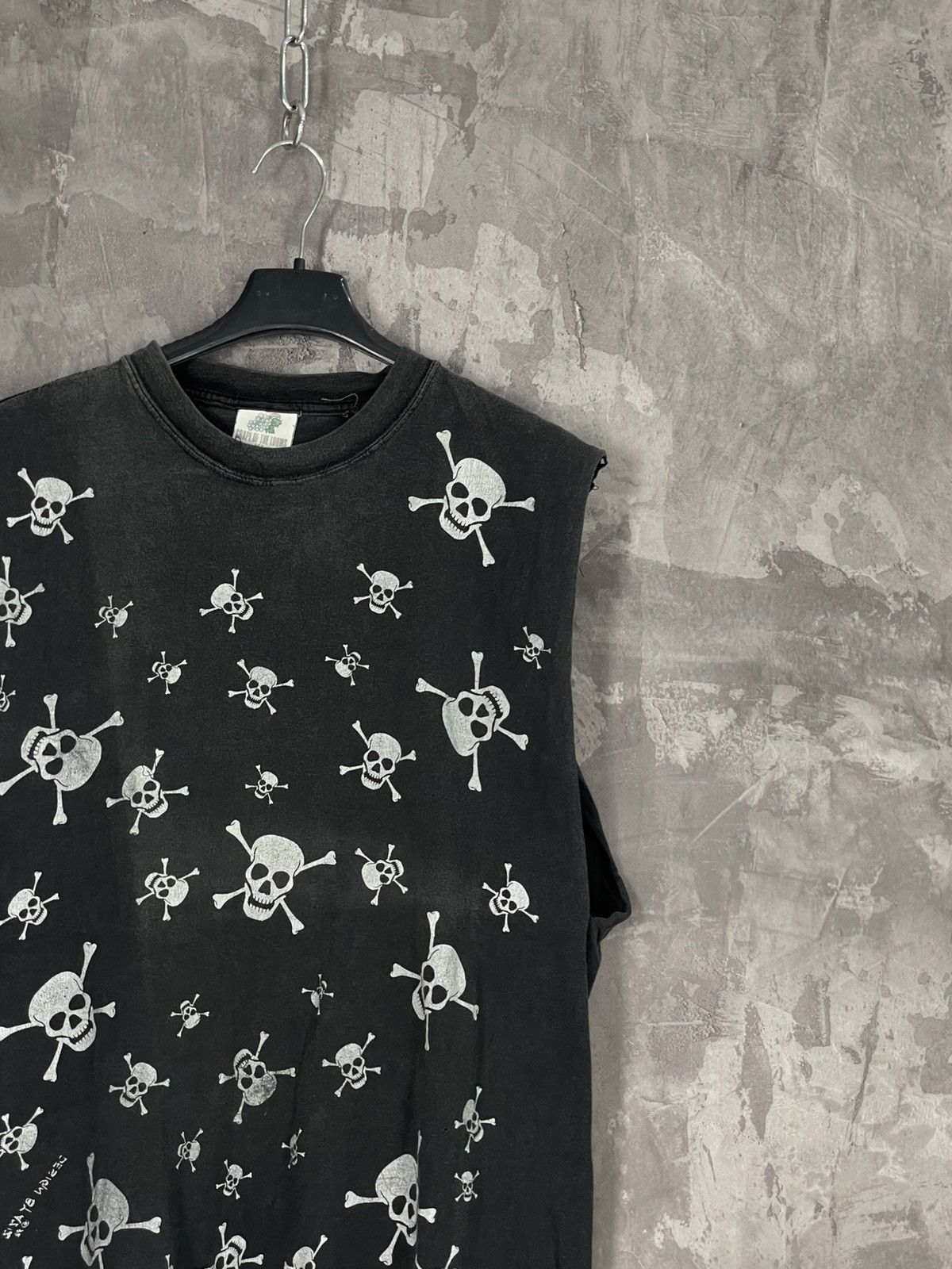 Hysteric Glamour × If Six Was Nine × Japanese Brand 2000's Skull Multilogo Y2K Distressed Archival Tanktop Size US XL / EU 56 / 4 - 4 Thumbnail