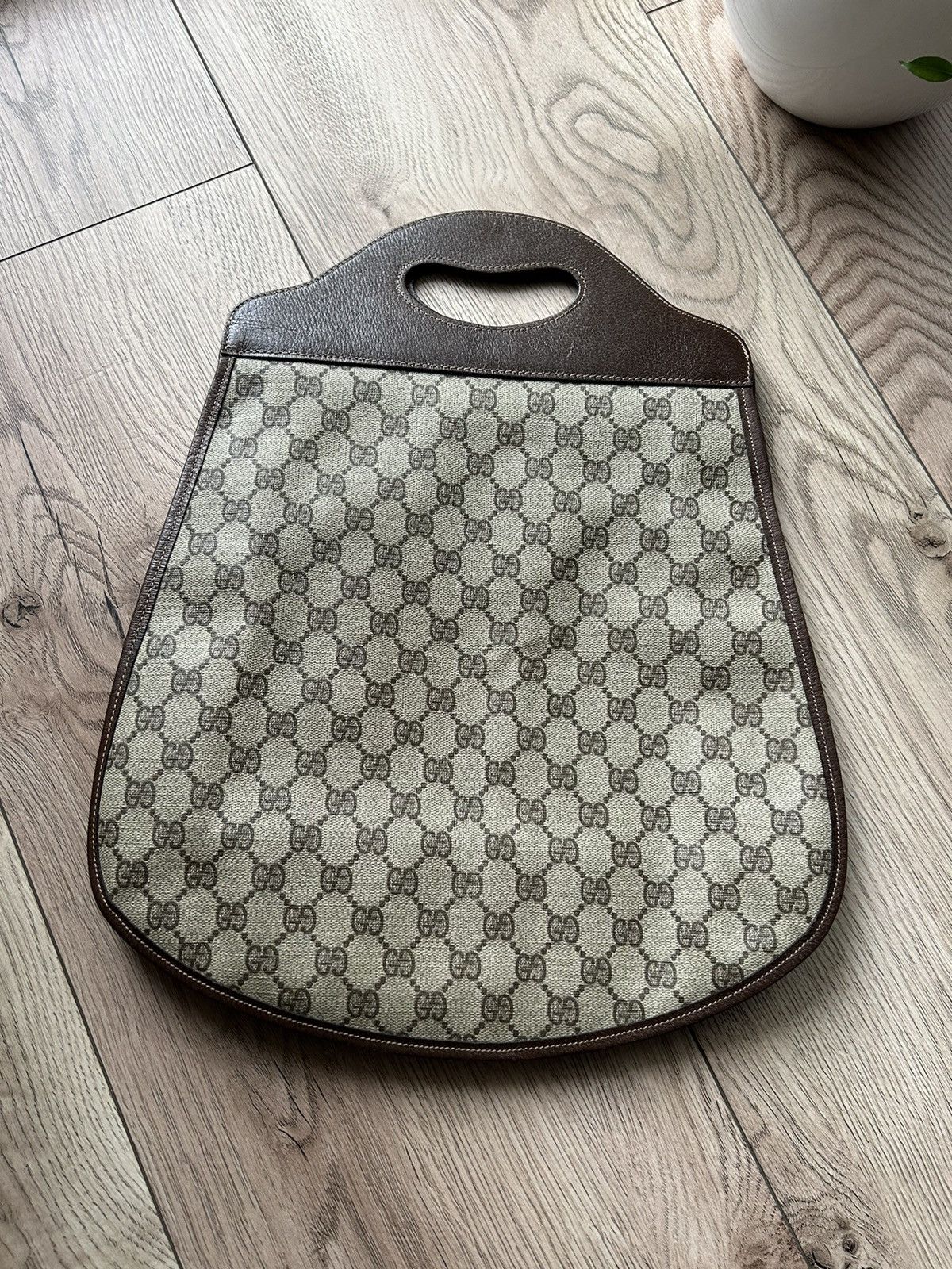 Gucci × Vintage Vintage Gucci Monogram Beige Bag 80ʼs Size ONE SIZE - 7 Thumbnail