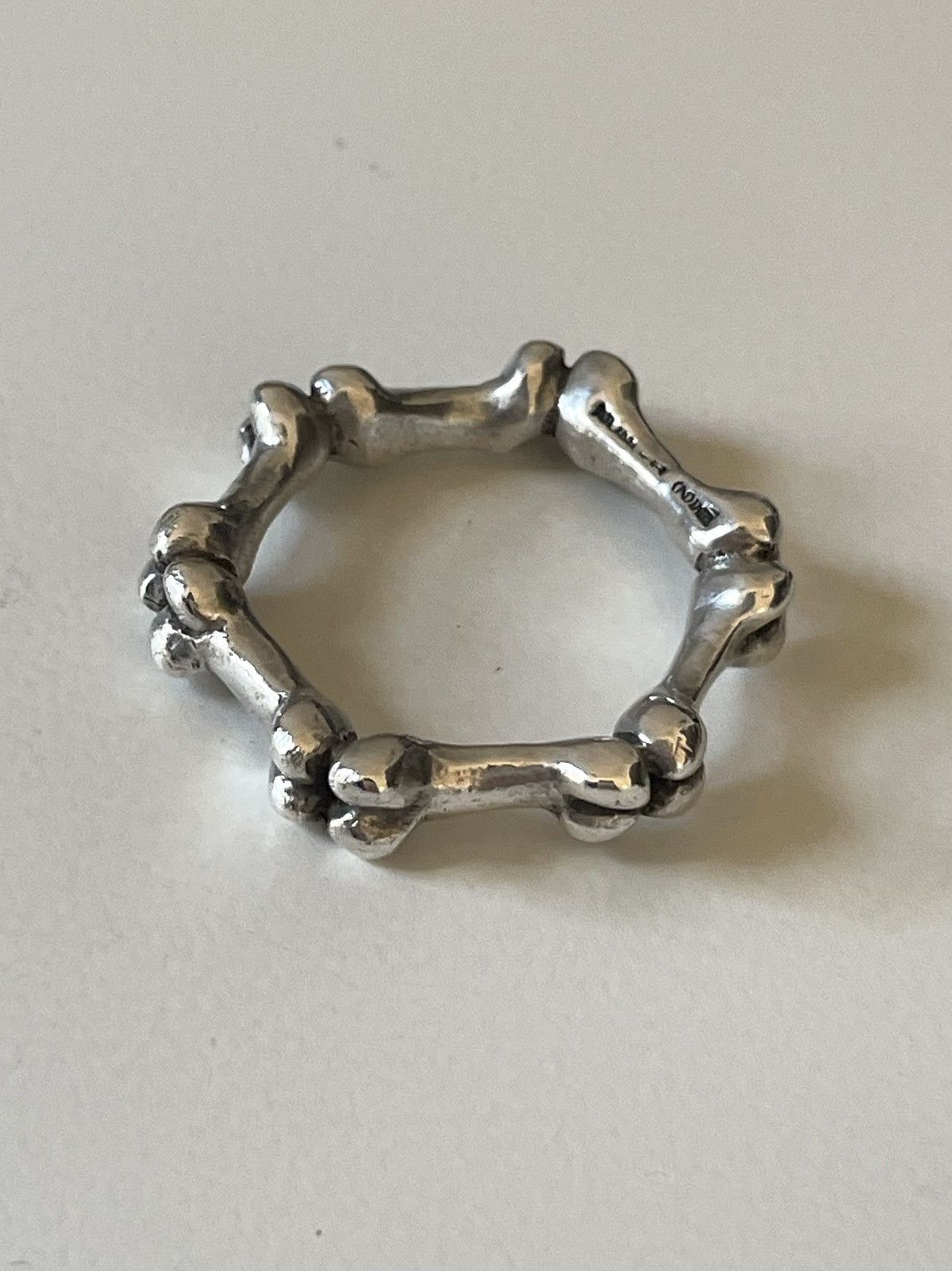 Number (N)ine SS01 Bone Ring Size ONE SIZE - 2 Thumbnail