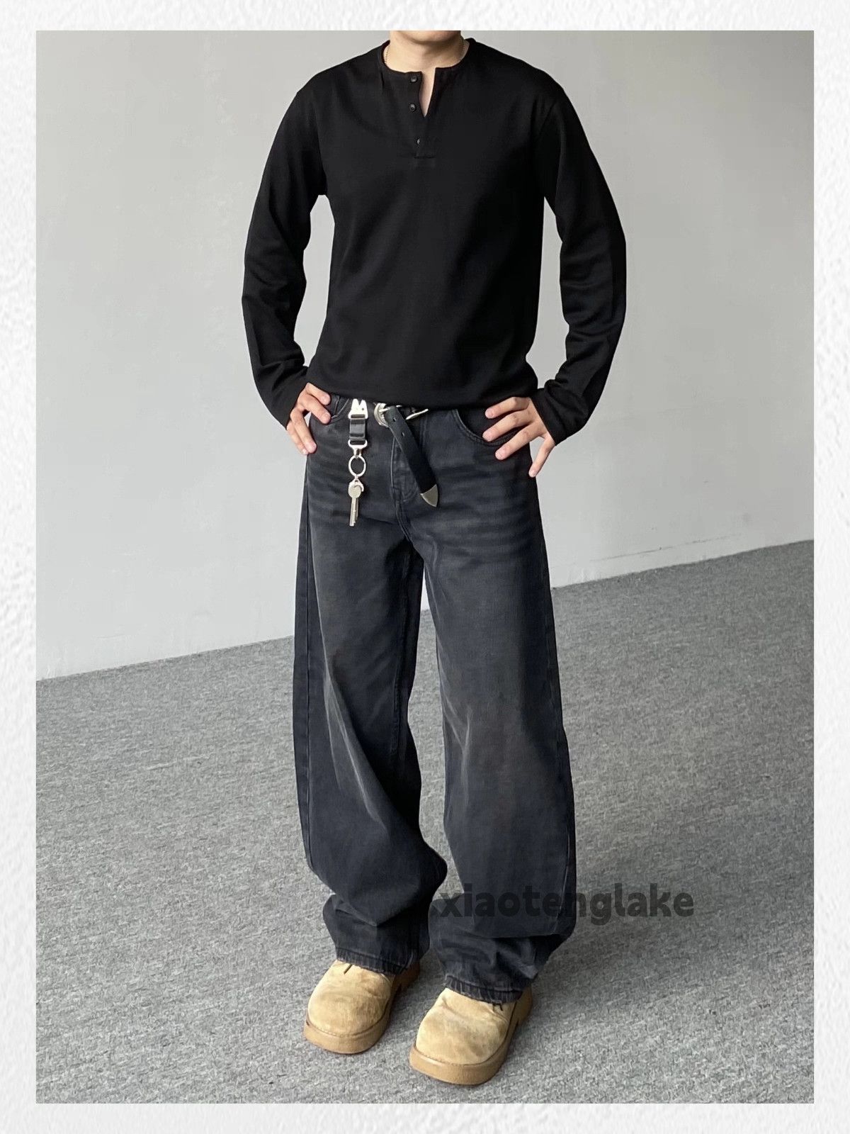 Vintage Washed faded loose baggy skate hiphop carpenter jeans Size US 32 / EU 48 - 4 Thumbnail