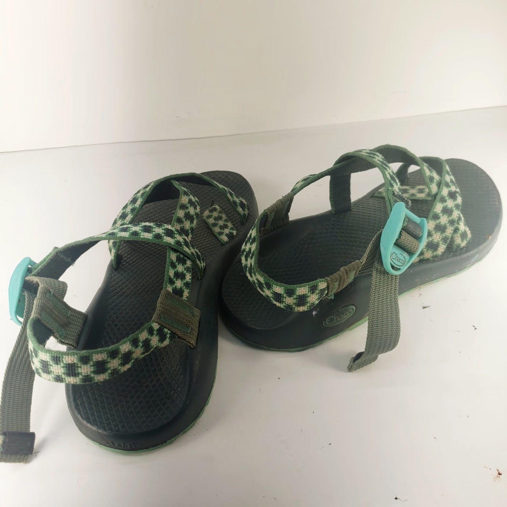 Chaco Chaco ZX/2 Women’s Sandal 8M Green Black Pink Geometric Outdoor Outdoorwear Shoes Leather Synthetic Rubber? Size US 8 / IT 38 - 4 Thumbnail