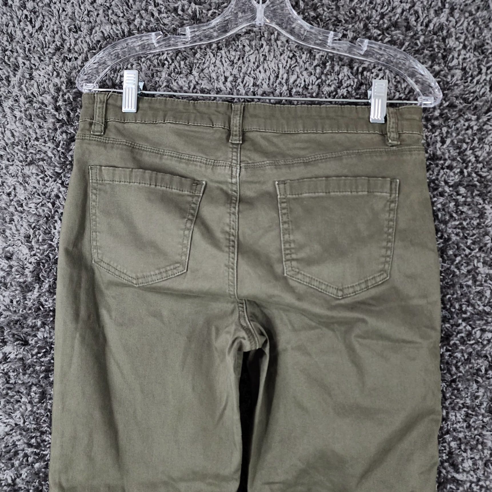 Buffalo David Bitton BUFFALO DAVID BITTON Womens Green Mid Rise Stretch Skinny Pants Size 30 Regular Waist 30in Inseam 26in Ankle Womens Size 30" / US 8 / IT 44 - 7 Thumbnail