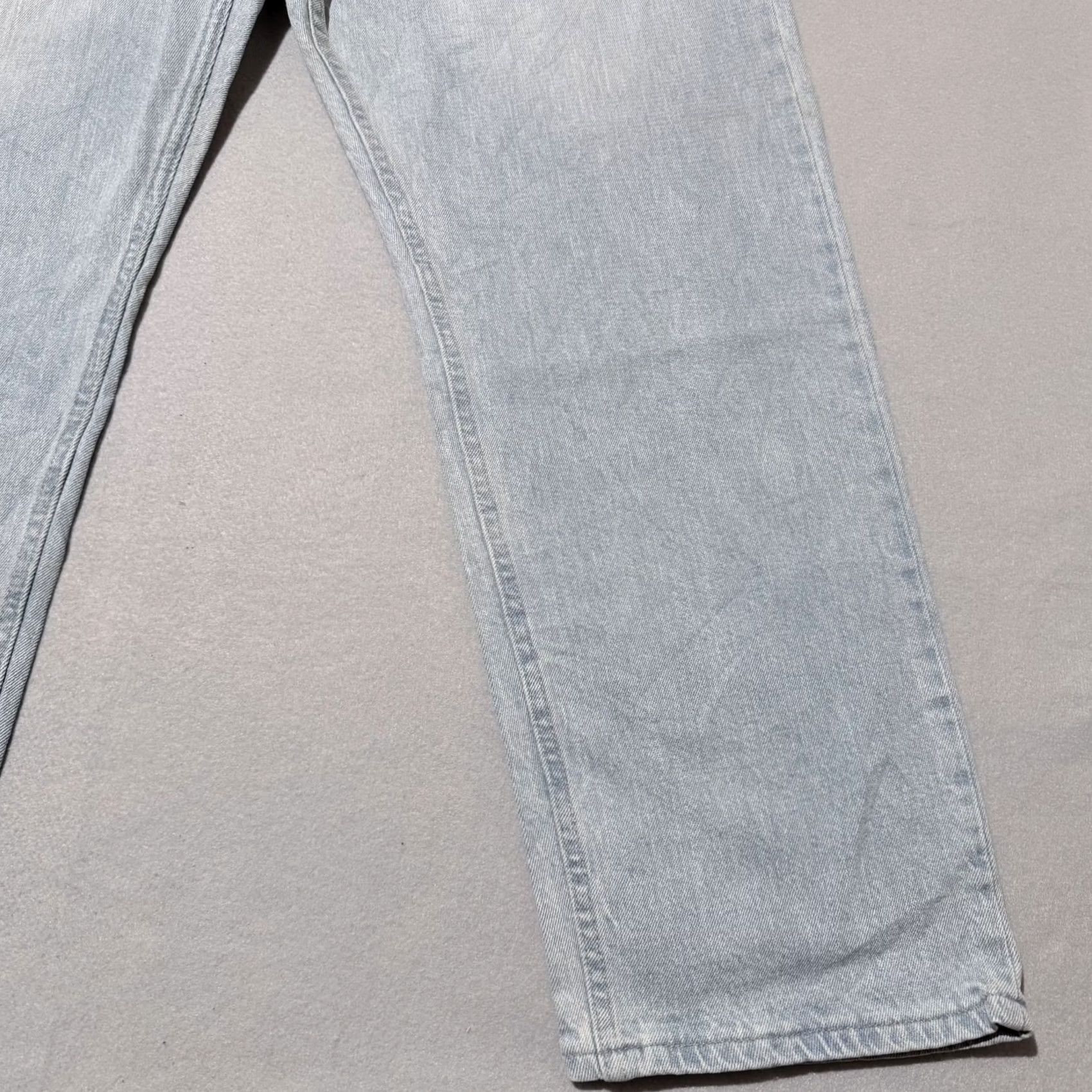 Wrangler Wrangler Jeans Mens Light Wash Denim Stretch Pocket Relaxed Fit Straight - 40x32 Blue Mens Size US 40 / EU 56 - 6 Thumbnail