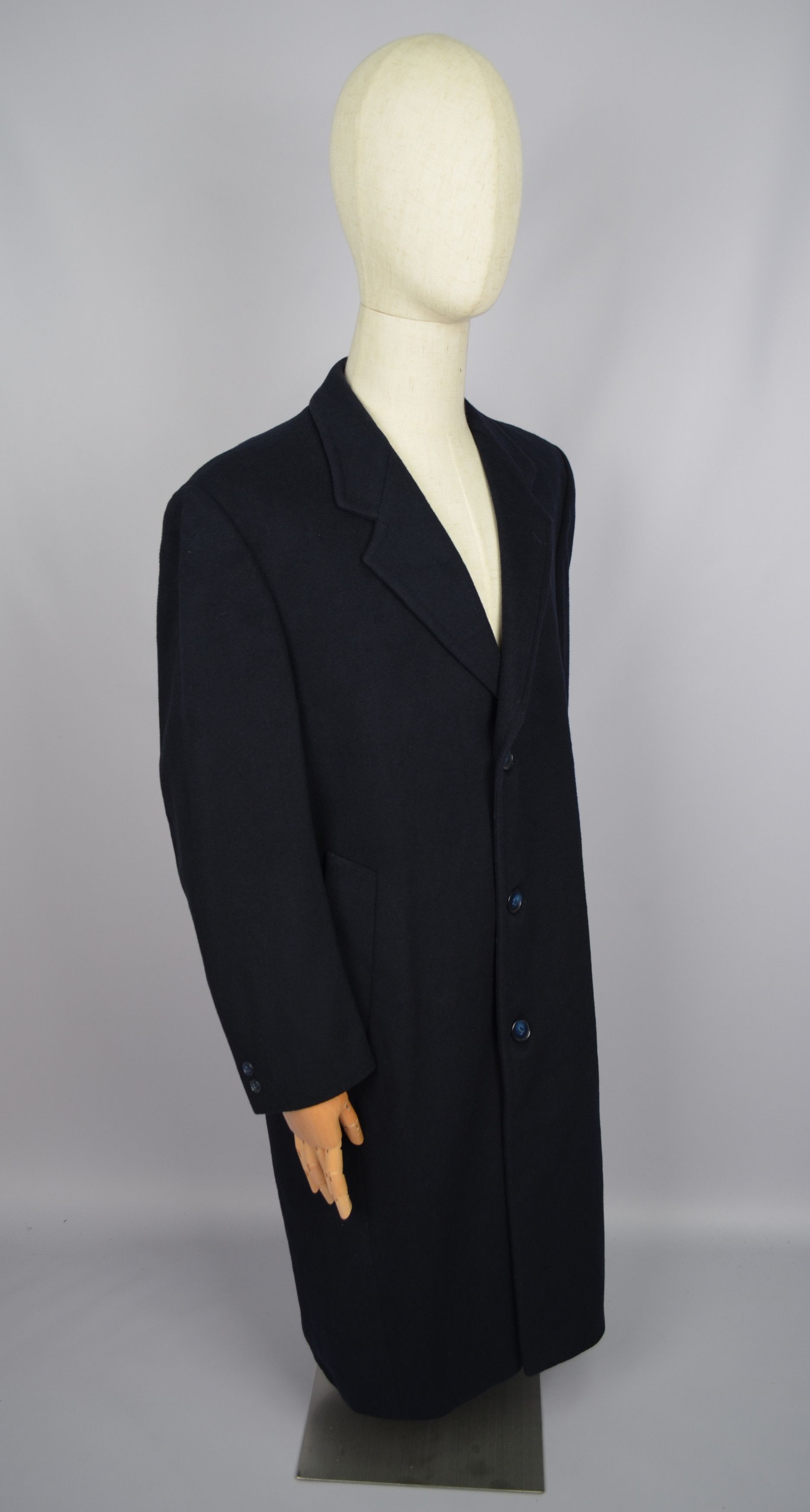 Vintage × Yves Saint Laurent Yves Saint Laurent Diffusion Hommes Cashmere Coat Jacket Size US L / EU 52-54 / 3 - 10 Thumbnail