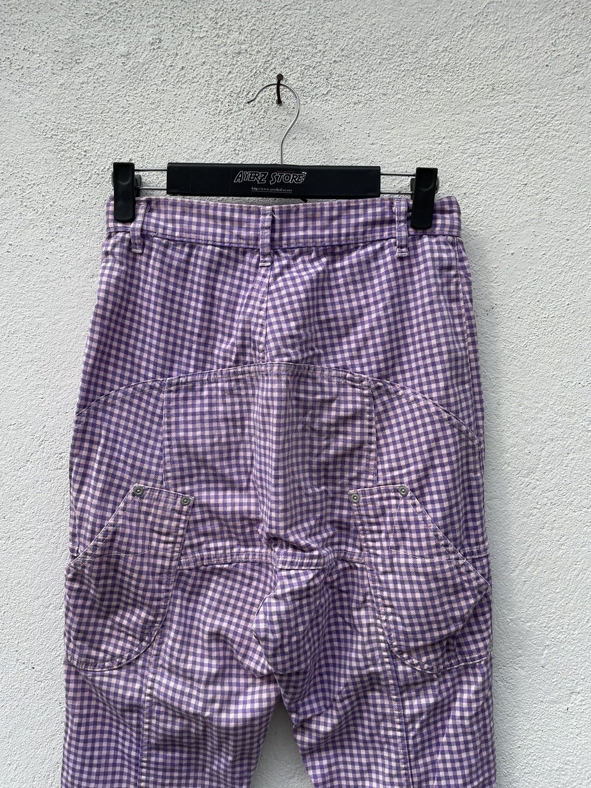 Issey Miyake × mercibeaucoup Mercibeaucoup Drop Crotch Checked Pants Size 26" / US 2 / IT 38 - 6 Thumbnail