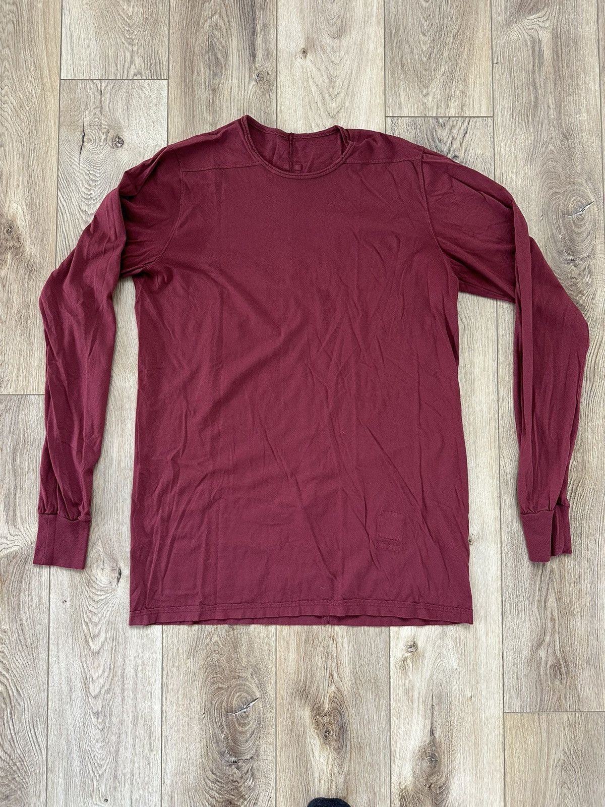 image of Rick Owens x Rick Owens Drkshdw Level Long Sleeve Shirt in Red, Men's (Size Large)