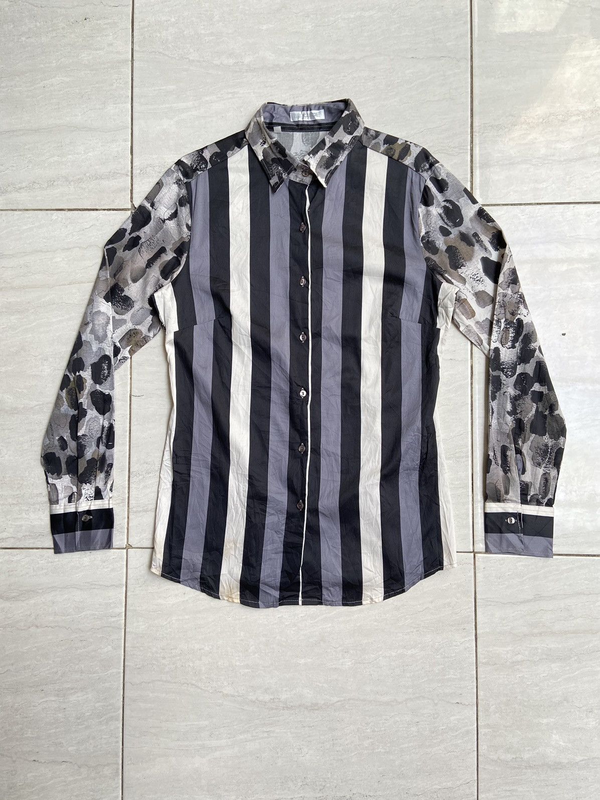 Designer × Japanese Brand NARA CAMICIE Patterned Shirt Size US XS / EU 42 / 0 - 1 Thumbnail