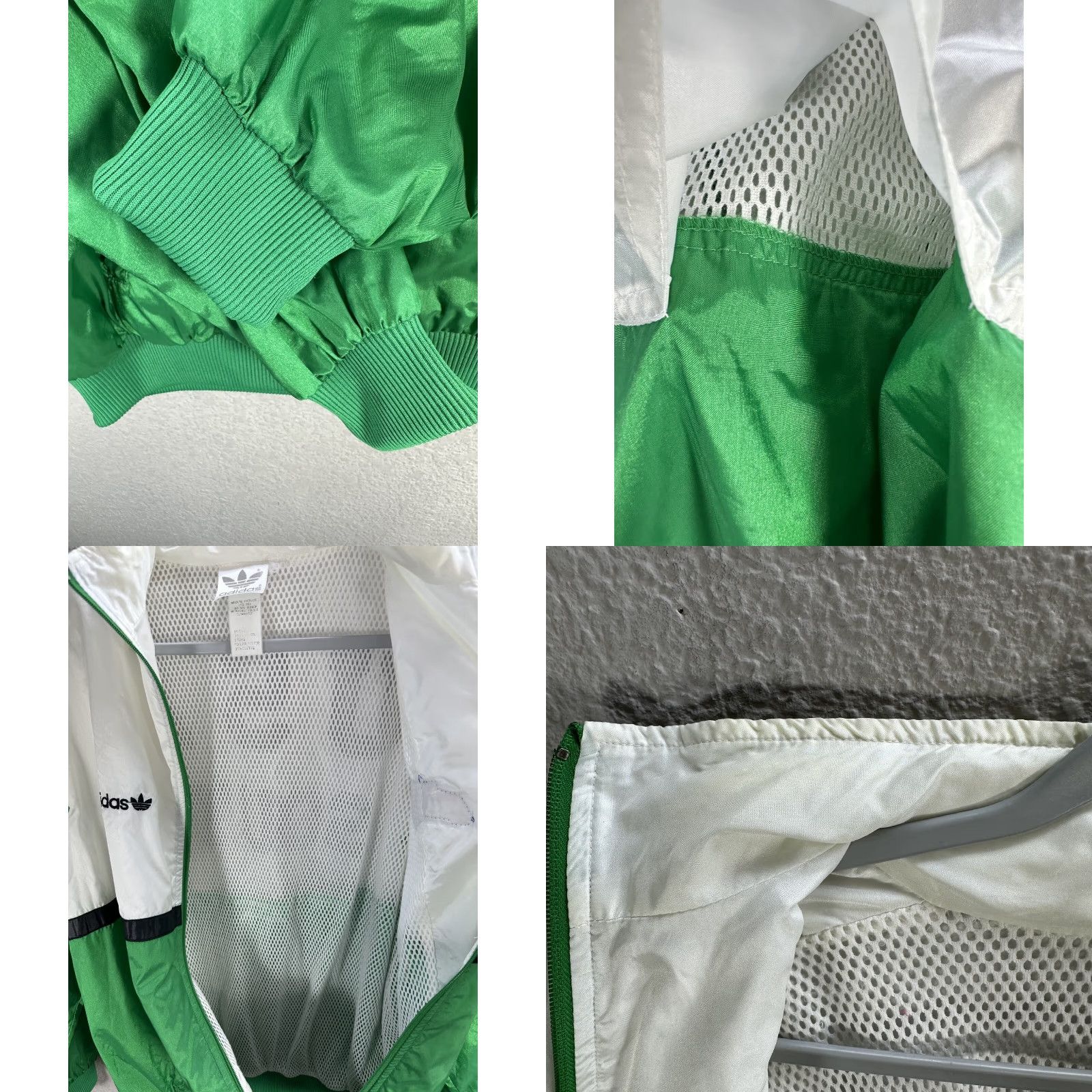 Adidas VINTAGE Adidas Green White Lightweight Jacket Mens M USA Olympic Festival 87’ Slant Zip Pro Vintage Mens Size US M / EU 48-50 / 2 - 8 Thumbnail