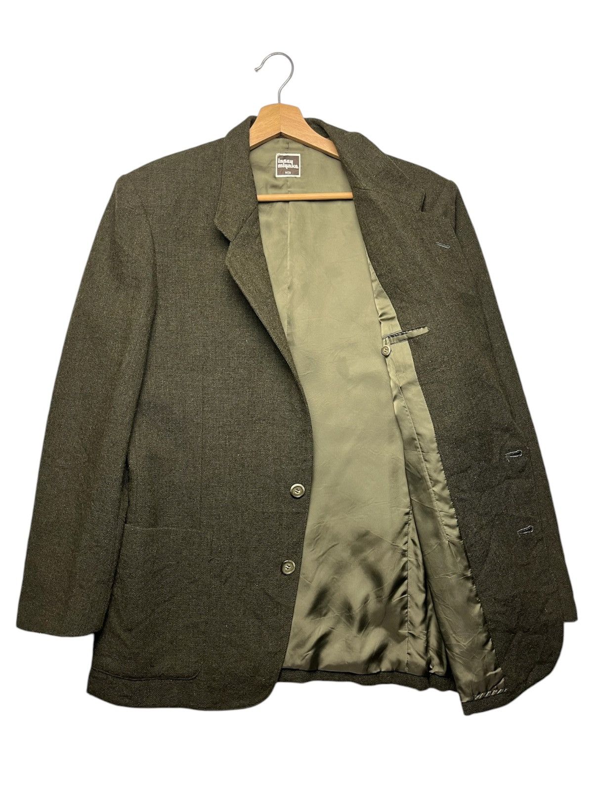 Issey Miyake Vintage AW73 Issey Miyake Men Wool Jacket Size US M / EU 48-50 / 2 - 2 Thumbnail