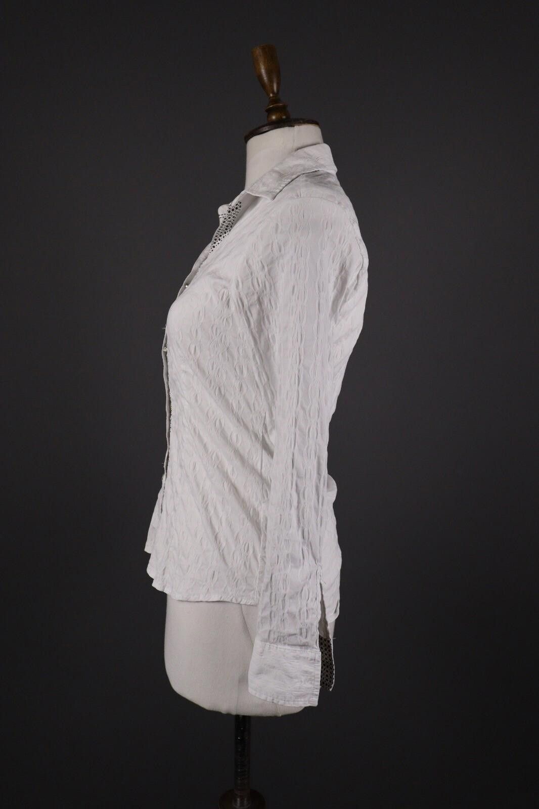 Bottega Veneta Bottega by Elisa Cavaletti White Lagenlook Shirt Size S Size S / US 4 / IT 40 - 4 Thumbnail