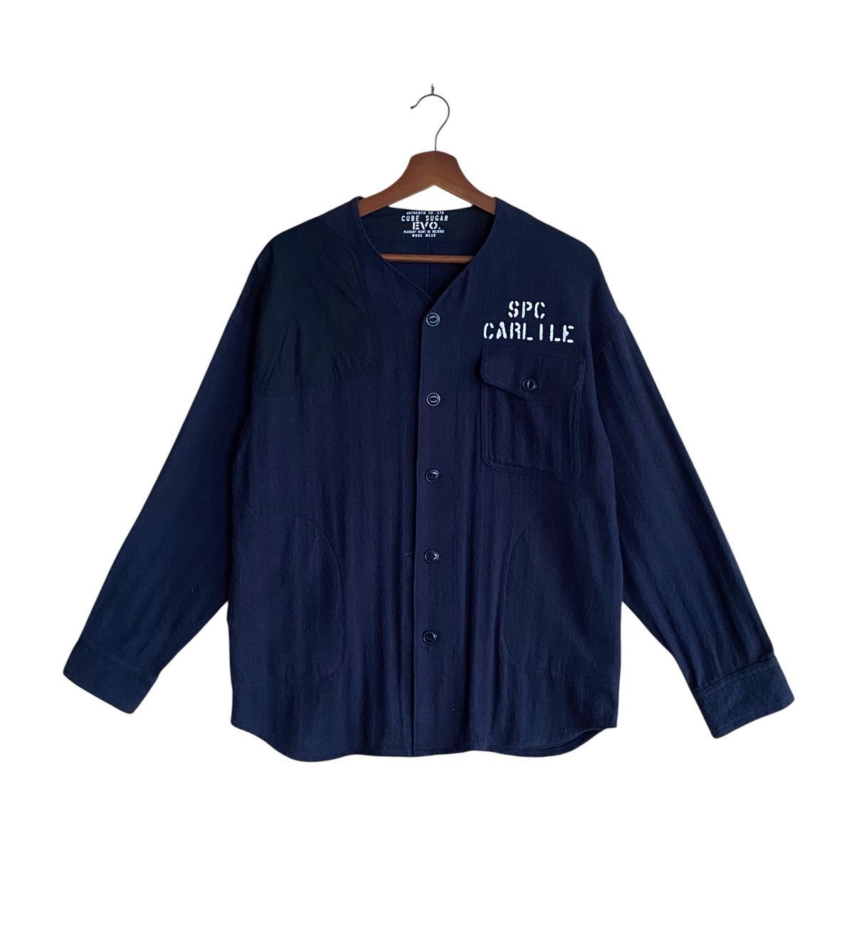 Vintage Vintage Japanese Brand Cube Sugar Work Wear Shirt 2000s Size US M / EU 48-50 / 2 - 1 Thumbnail