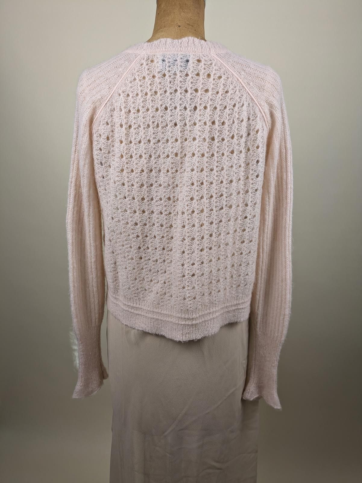 3.1 Phillip Lim Phillip Lim baby pink alpaca wool cardigan Size S / US 4 / IT 40 - 6 Thumbnail