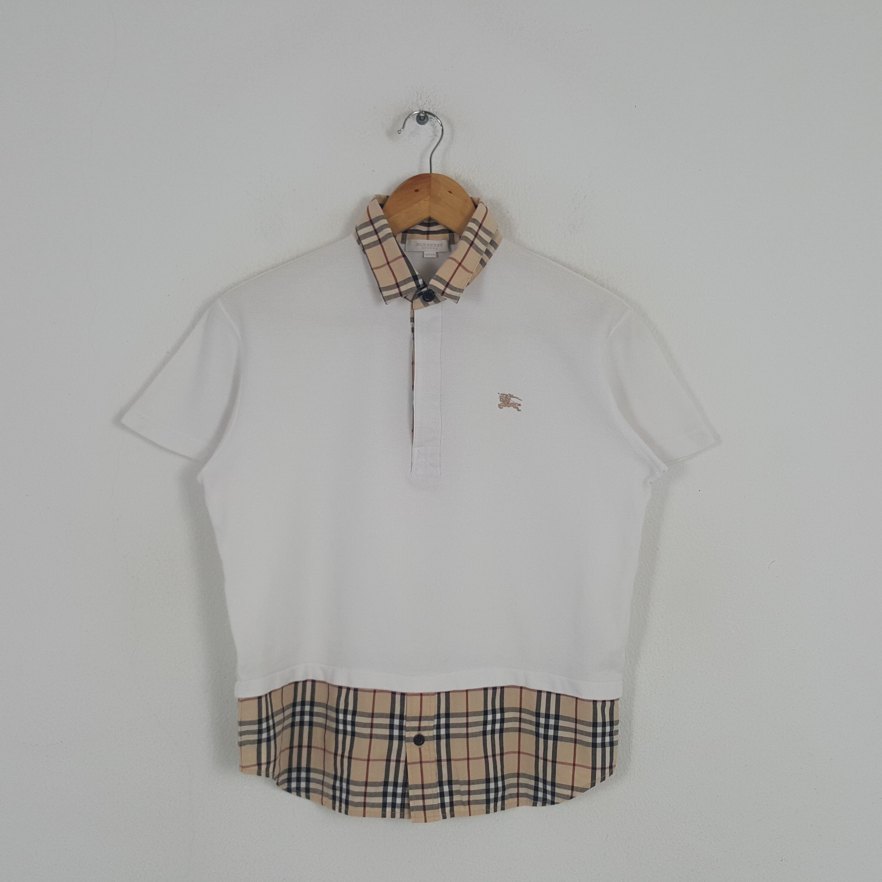 Burberry × Vintage Vintage Burberry London Nova Check Polos Size US M / EU 48-50 / 2 - 1 Thumbnail