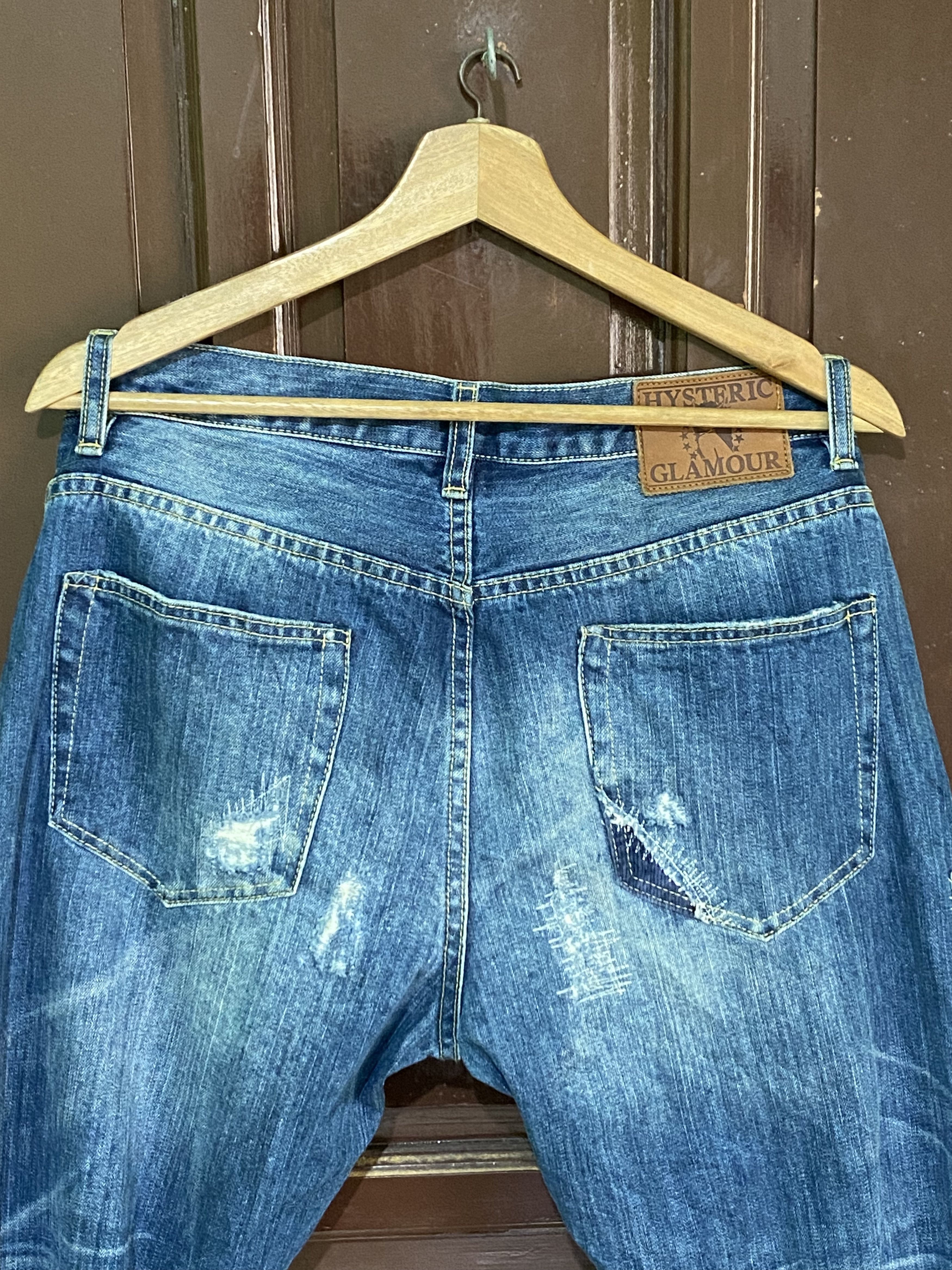 Hysteric Glamour × Vintage Hysteric Glamour Selvedge Distressed Punk Jeans Size US 33 - 5 Thumbnail