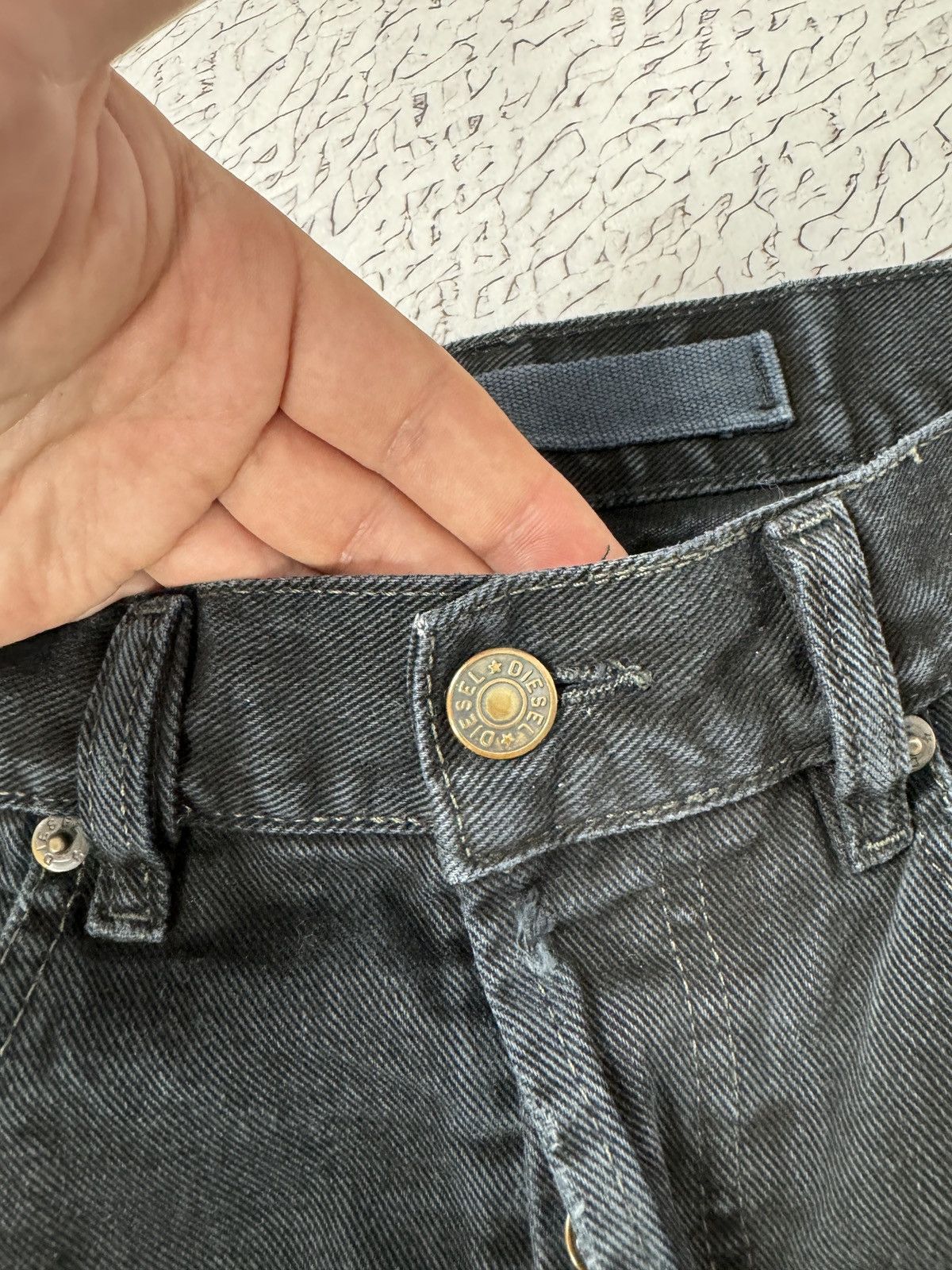 Diesel Diesel vintage faded distressed black denim jeans Size US 30 / EU 46 - 10 Thumbnail
