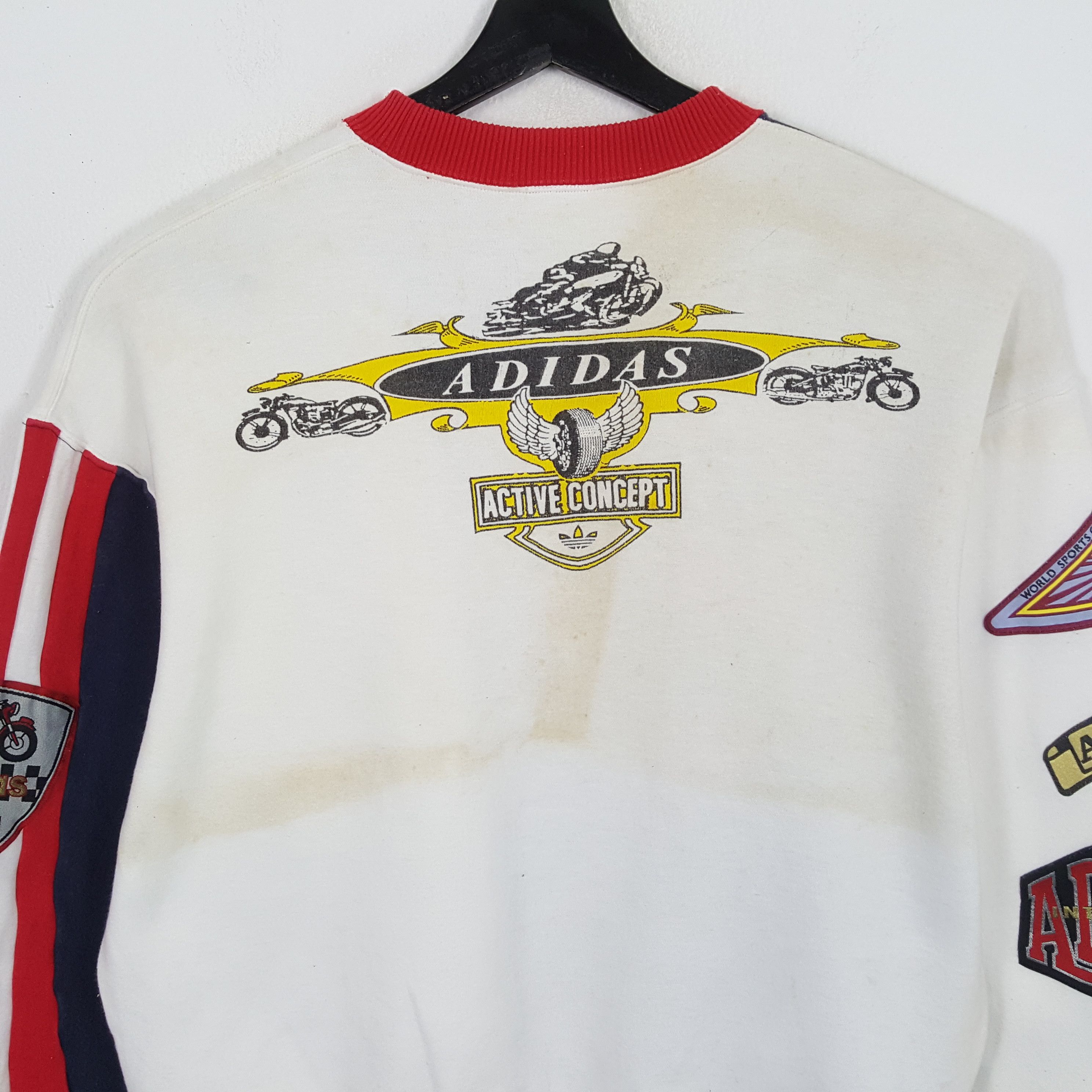 Adidas × Vintage ADIDAS Racing Style Rare Design Vintage Sweatshirt Size US M / EU 48-50 / 2 - 4 Thumbnail
