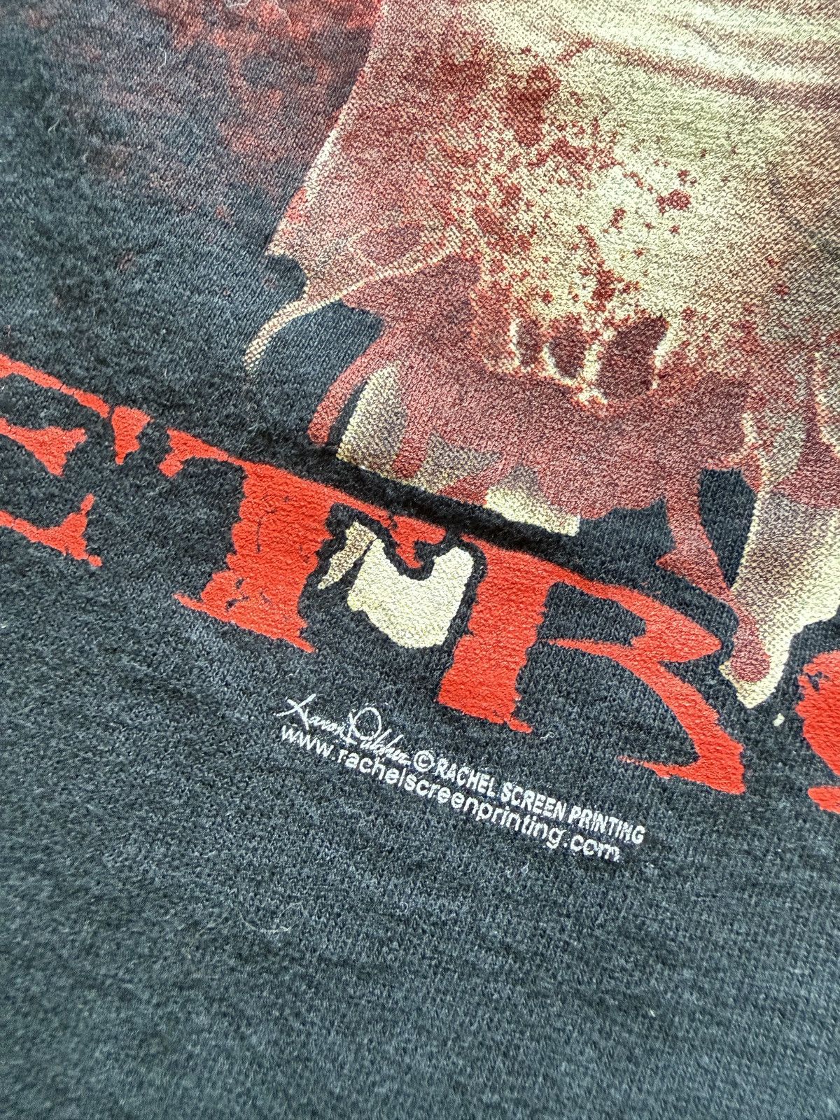 Vintage Vintage Y2K Detroit Night Gallery Tattoo Shop Cutoff Tee Size US XL / EU 56 / 4 - 6 Thumbnail