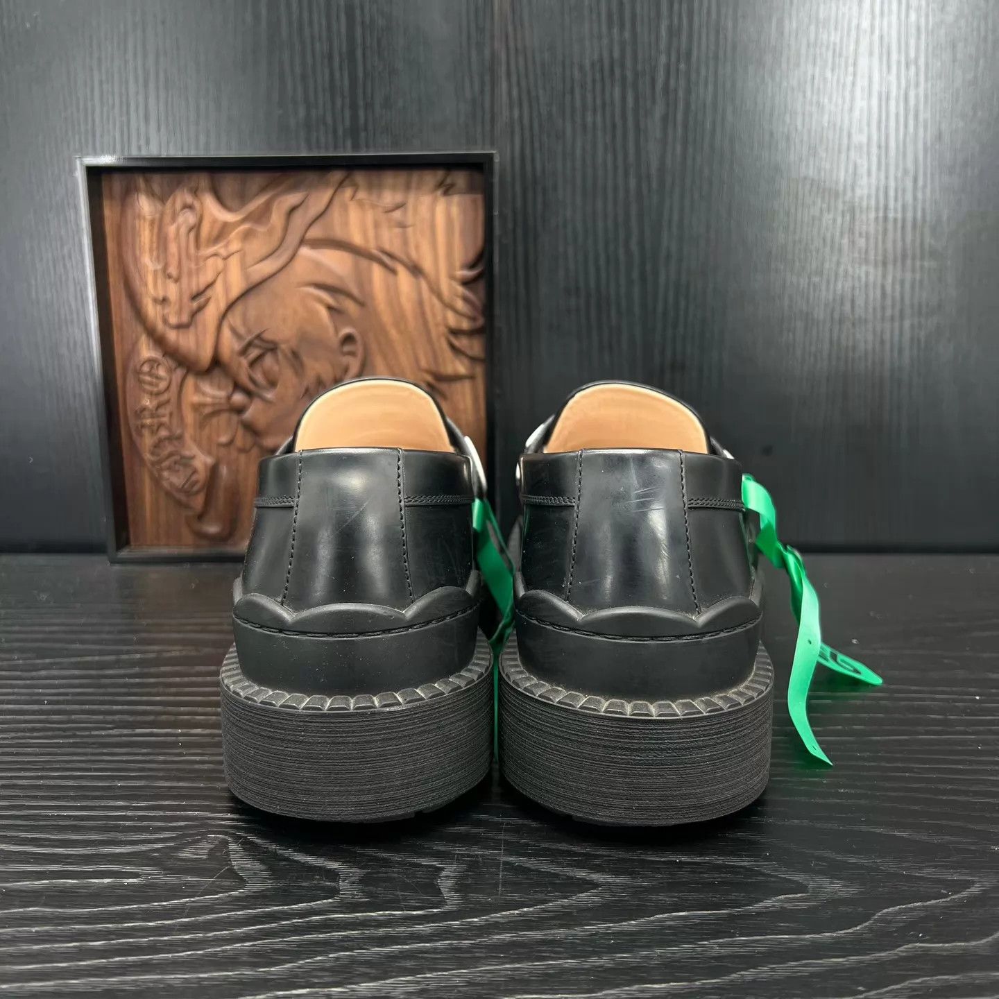 Gucci GUCCI Black Leather Loafers 39.5 Size US 9 / IT 39 - 5 Thumbnail