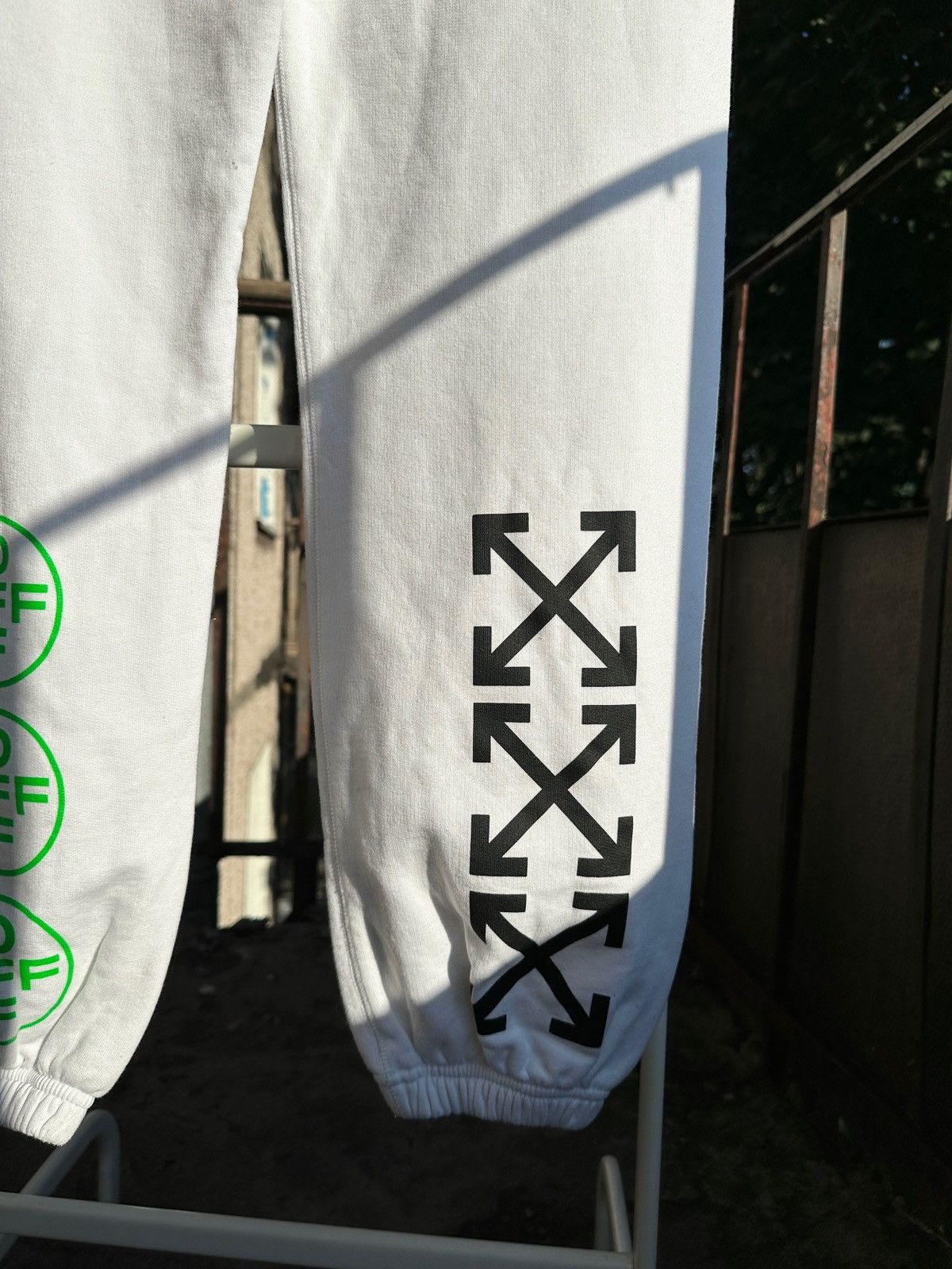 Off-White Off-White Golden Ratio White Sweatpants Size US 30 / EU 46 - 15 Thumbnail