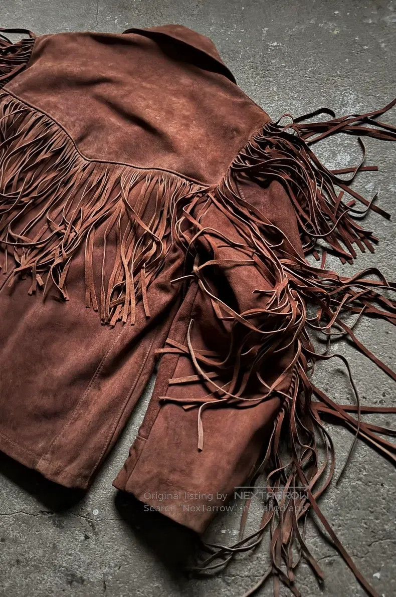 Schott Schott Vintage western fringed leather jacket Size US L / EU 52-54 / 3 - 5 Thumbnail