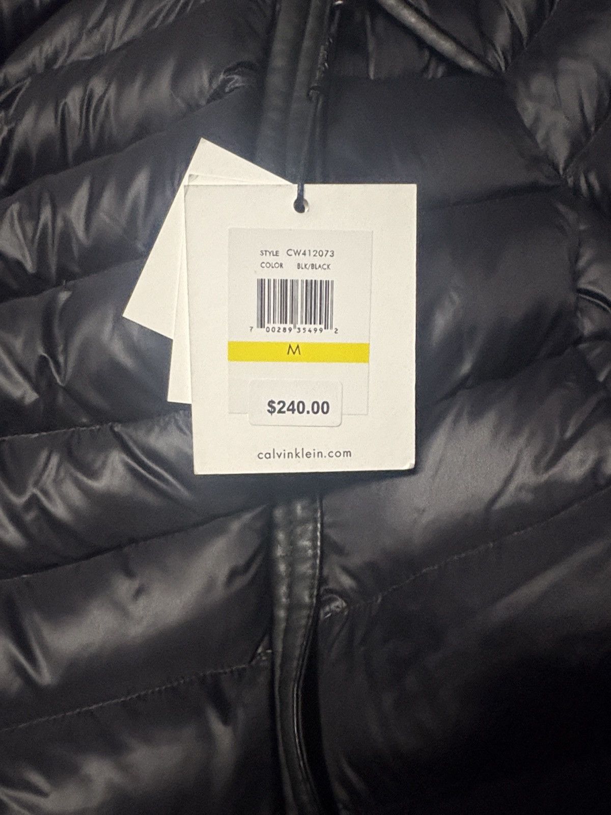 Calvin Klein Calvin Klein Womens Packable Lightweight Premium Down Puffer Size M / US 6-8 / IT 42-44 - 3 Thumbnail