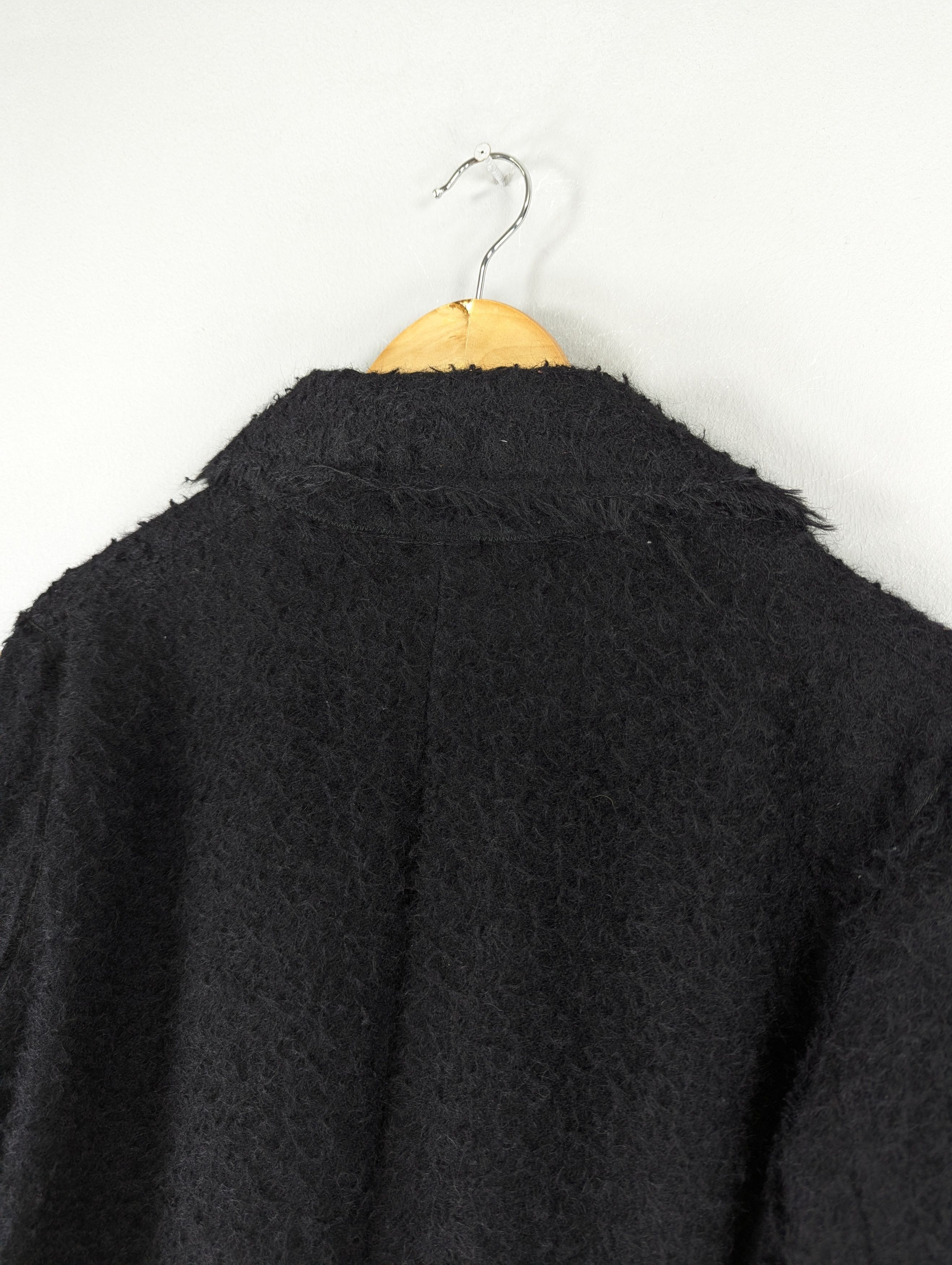 Helmut Lang Helmut Lang 'Shaggy' Long Coat-Black Size S Size US S / EU 44-46 / 1 - 16 Thumbnail