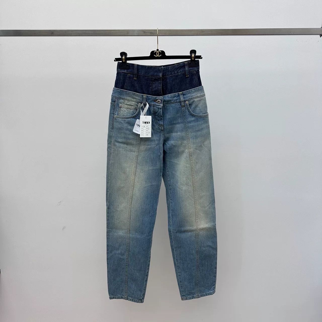 Loewe LOEWE Patchwork Washed Denim Jeans 36 Size US 36 / EU 52 - 1 Thumbnail