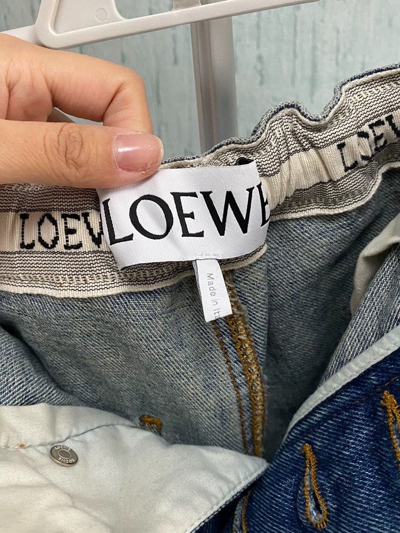 Loewe Loewe size46 SS23 Solid Color Drawstring Straight Leg Jeans Size US 30 / EU 46 - 5 Thumbnail
