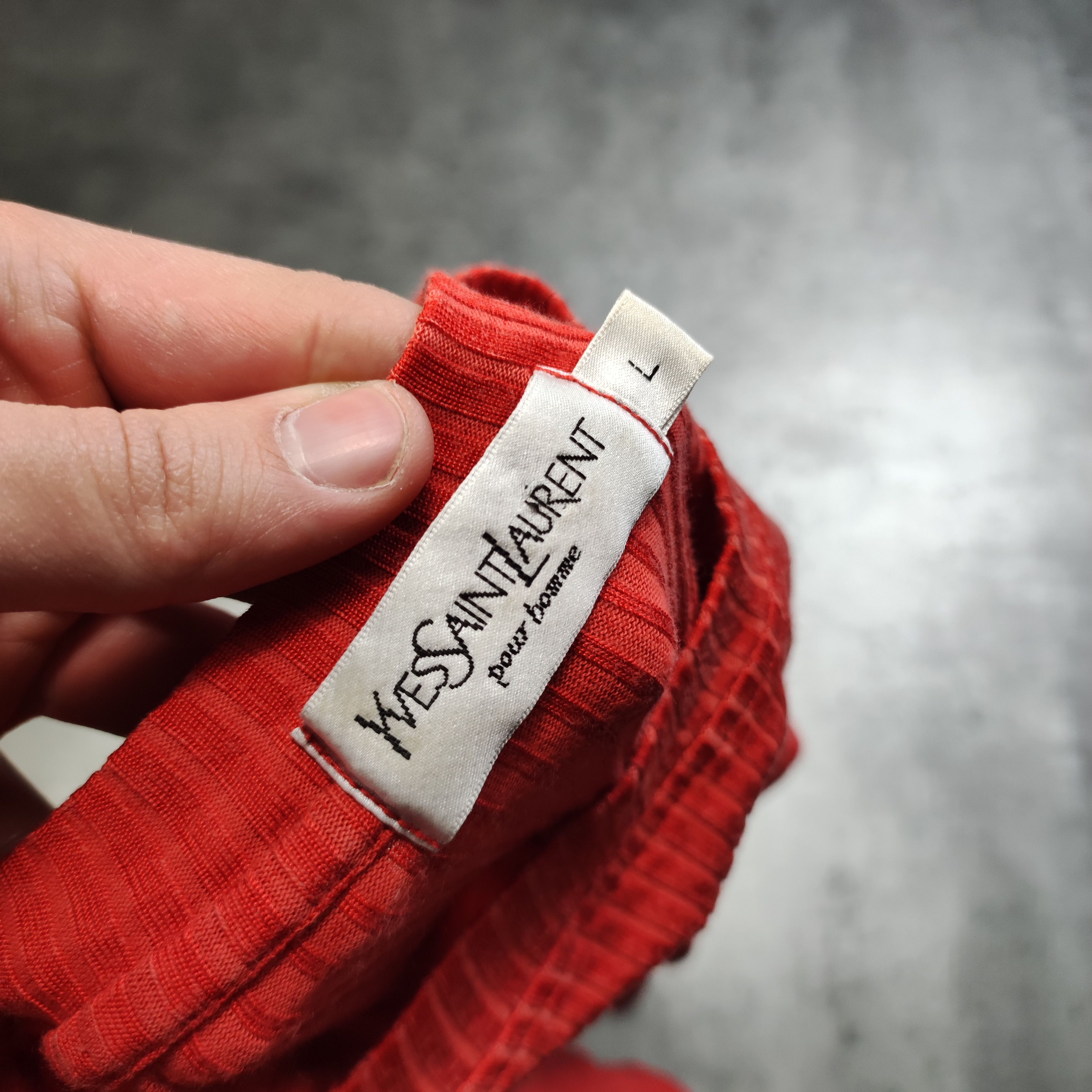 Vintage × Yves Saint Laurent RARE 90s YSL Yves Saint Laurent Rayon Viscose Logo Shirt Size US L / EU 52-54 / 3 - 7 Thumbnail
