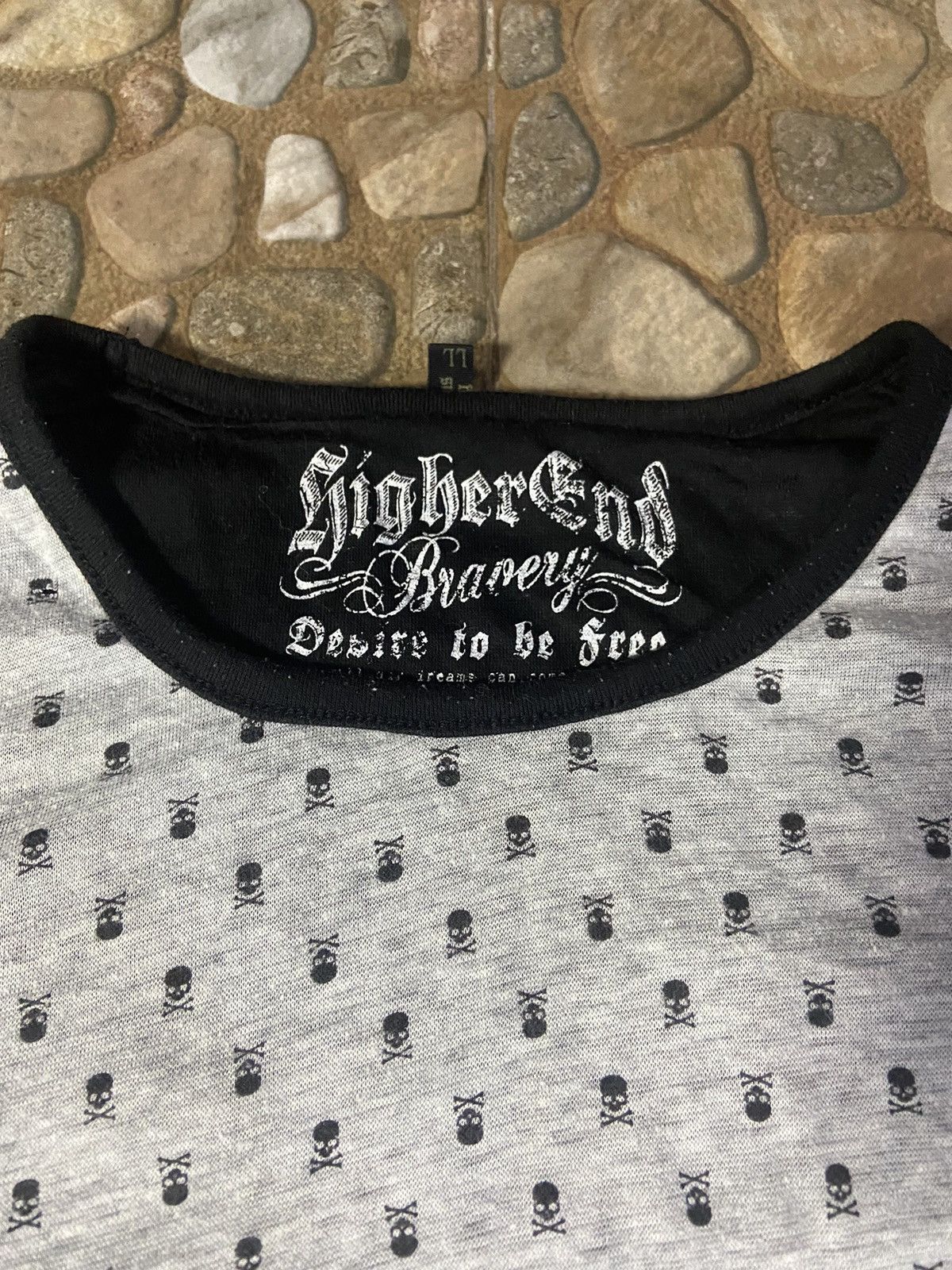 Hysteric Glamour VTG Y2K dangerous warning revesible t-shirt punk skulls Size US L / EU 52-54 / 3 - 3 Thumbnail