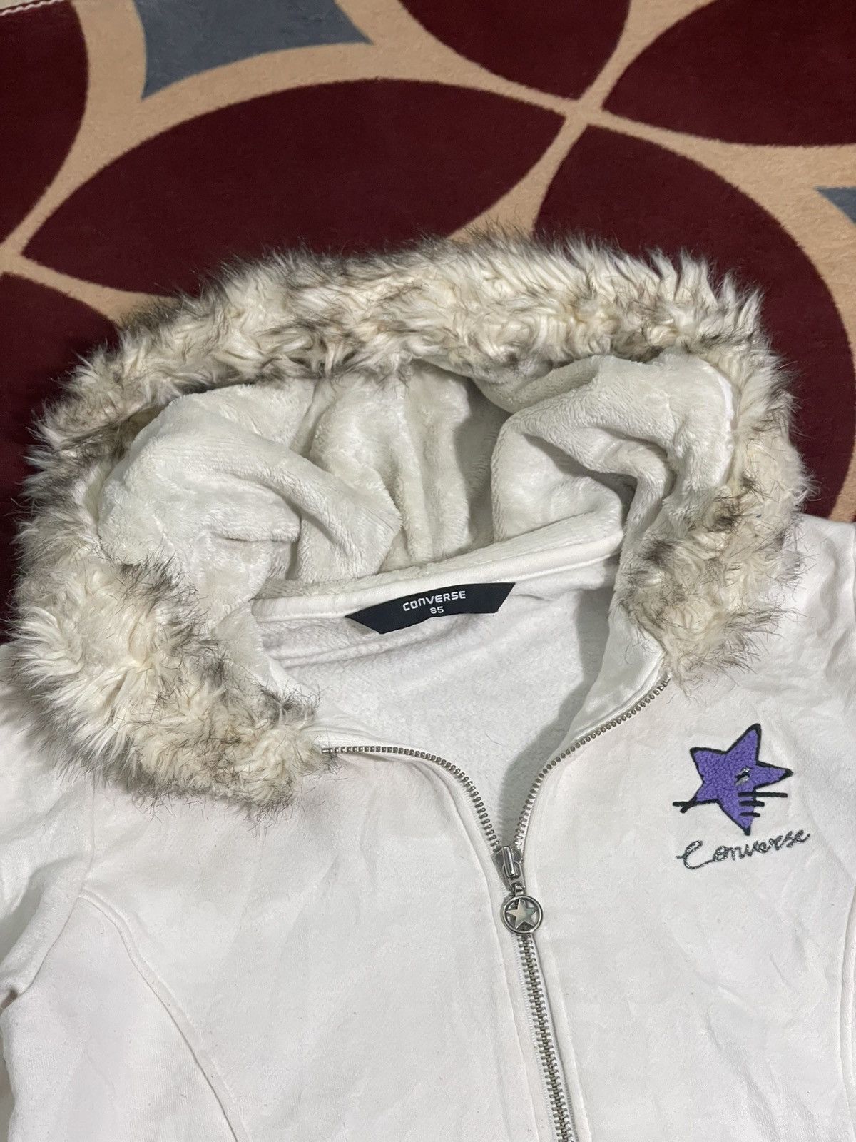 Converse (Send offer) CONVERSE FUR HOODIE JACKET Size US M / EU 48-50 / 2 - 4 Thumbnail