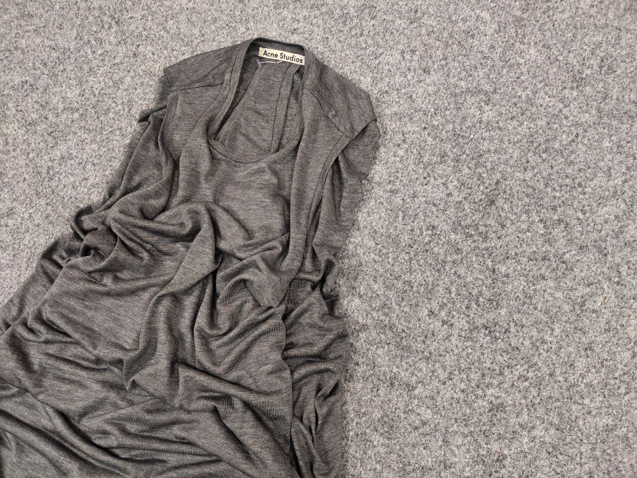 Acne Studios Acne Studios Ormanda Tencel Gray lyocell Maxi Tank Dress Size S / US 4 / IT 40 - 6 Thumbnail