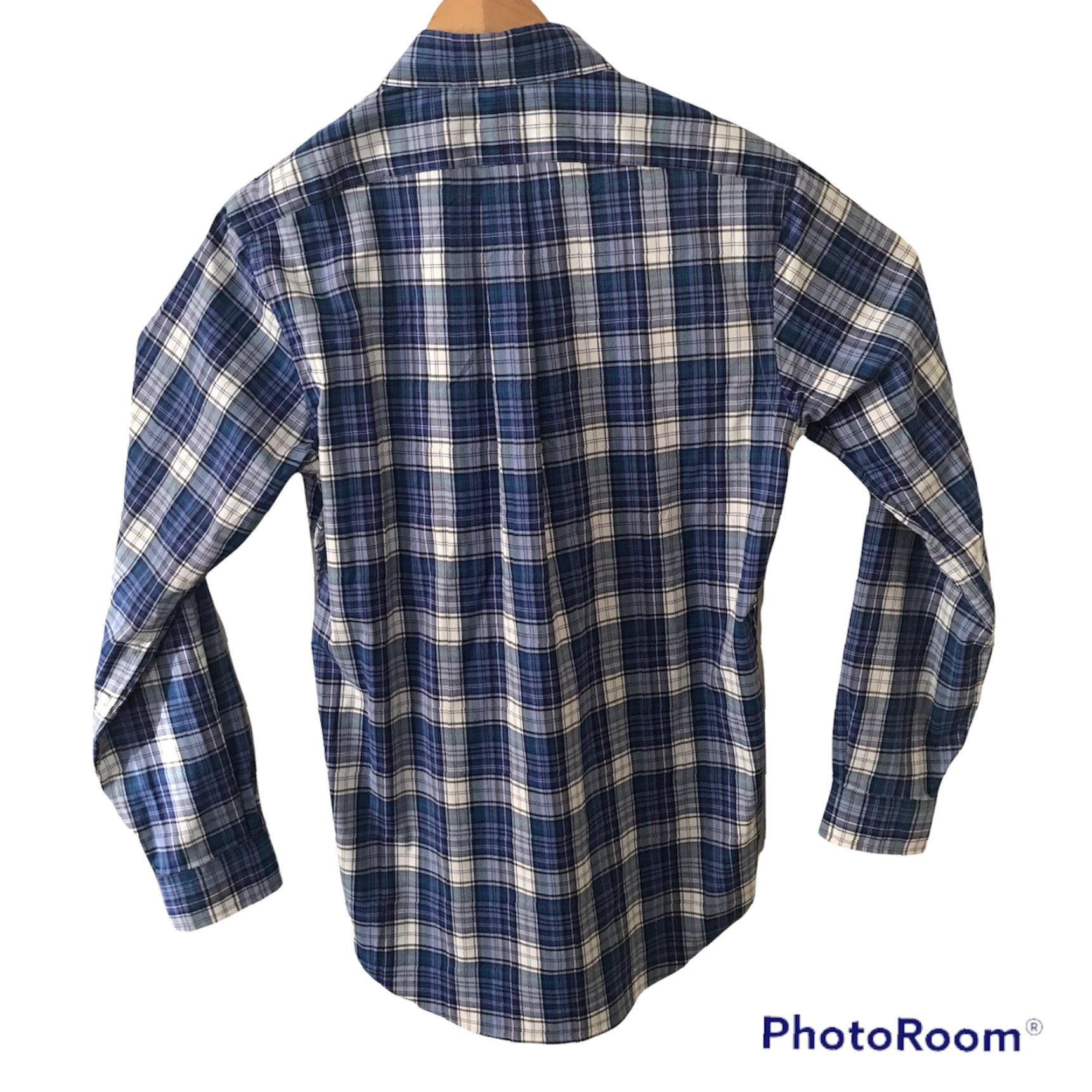 Ralph Lauren Ralph Lauren Performance Shirt Mens Small Nylon Stretch Blue Plaid Wicking 10 Size US S / EU 44-46 / 1 - 5 Thumbnail