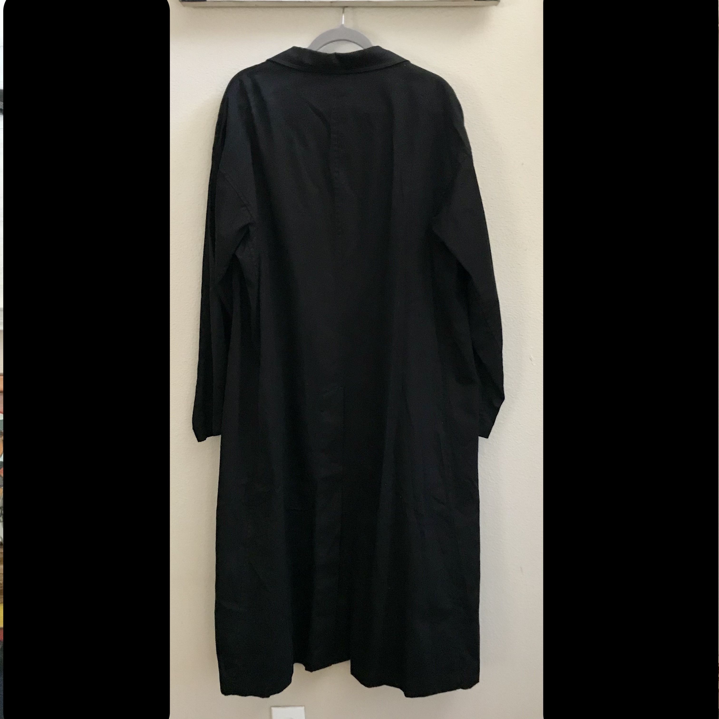 Yohji Yamamoto Yohji Yamamoto S’YTE Black Long Wide Urban Trench Coat Size US L / EU 52-54 / 3 - 4 Thumbnail