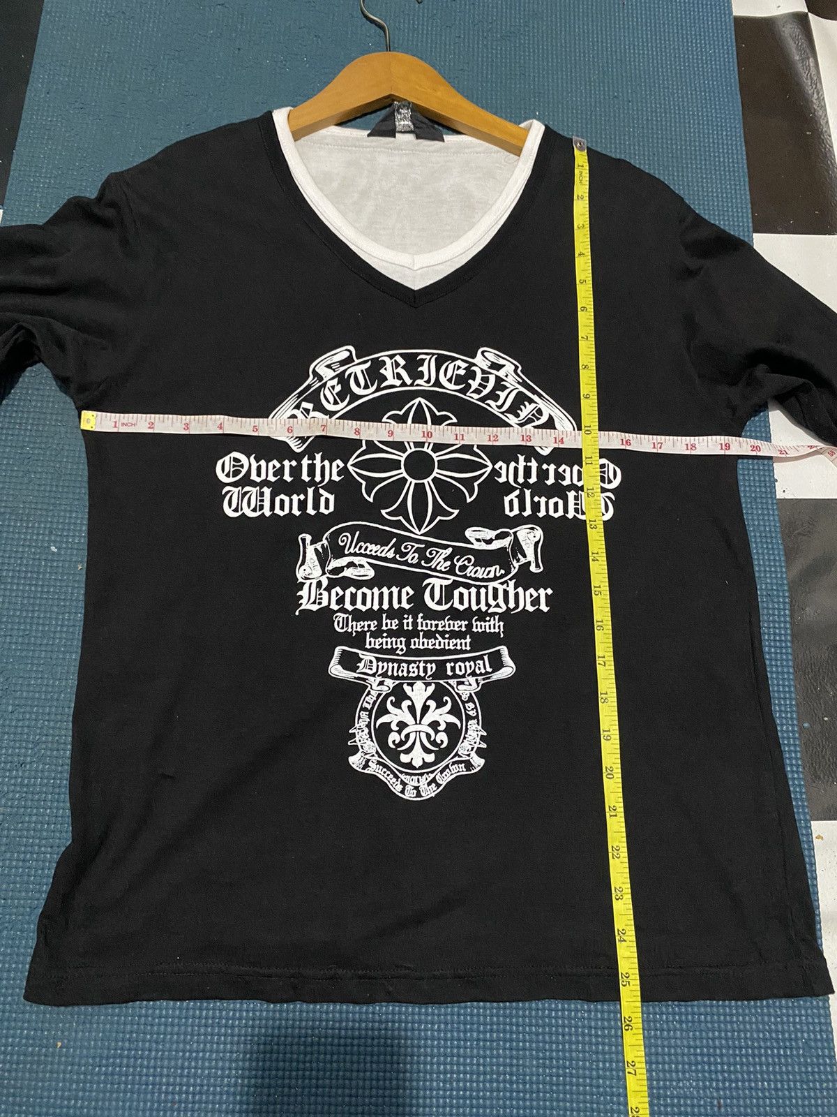 Japanese Brand Double Layers Beaumere Poem Chrome Heart Style Longsleeve Tee Size US L / EU 52-54 / 3 - 9 Thumbnail
