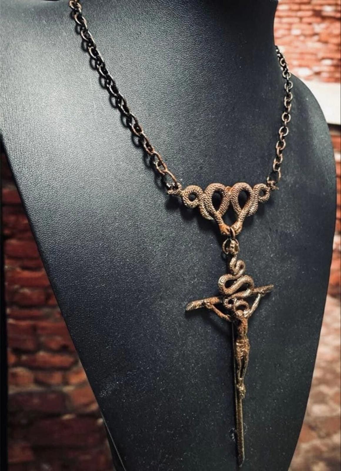 Unknown London Jean Paul Gaultier - Vintage Crucifix Necklace Size ONE SIZE - 3 Thumbnail