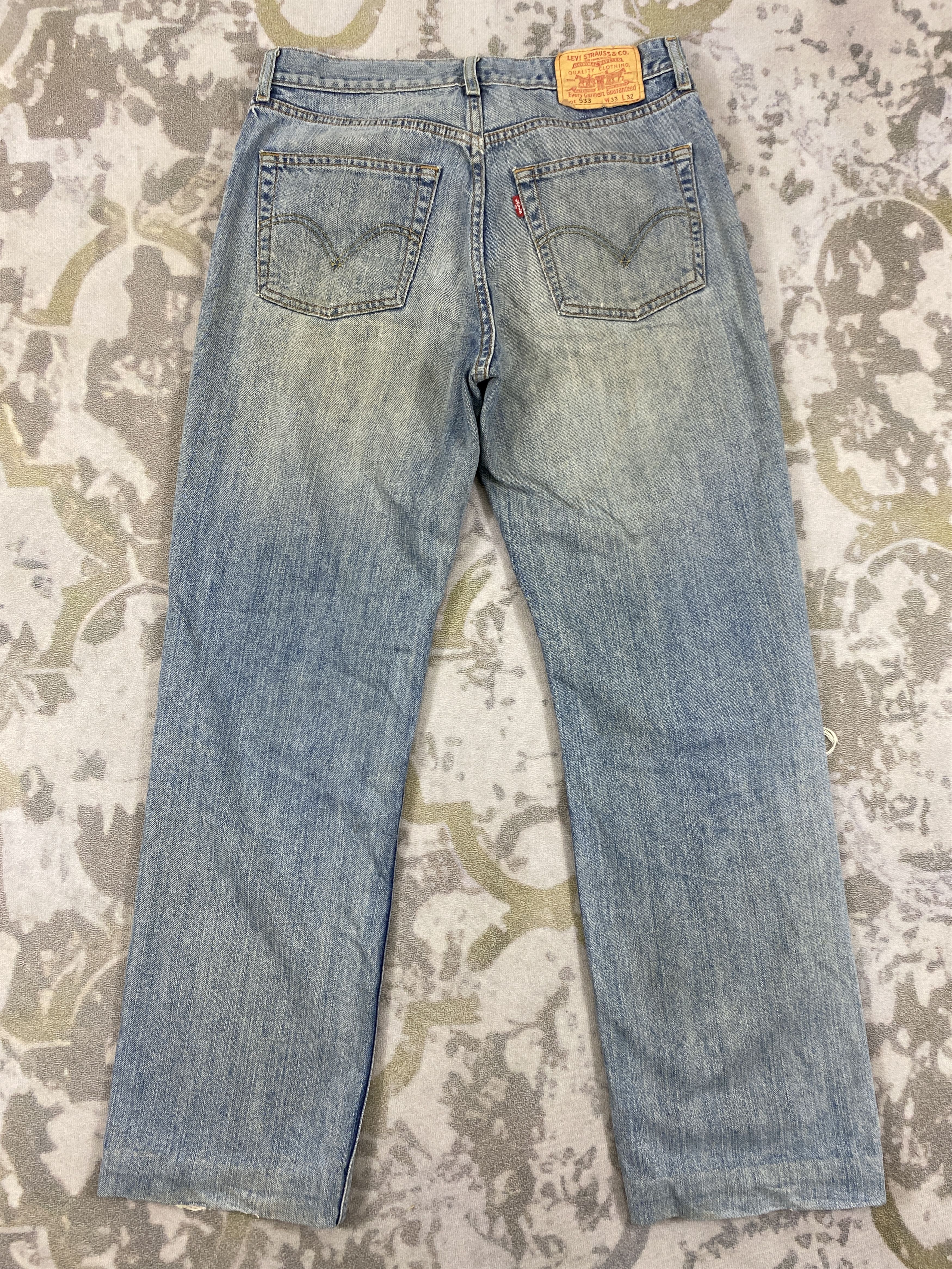 Levi's Distressed Vintage Levi's 533 Jeans 32x29.5 Denim - JN3658 Size US 32 / EU 48 - 2 Thumbnail