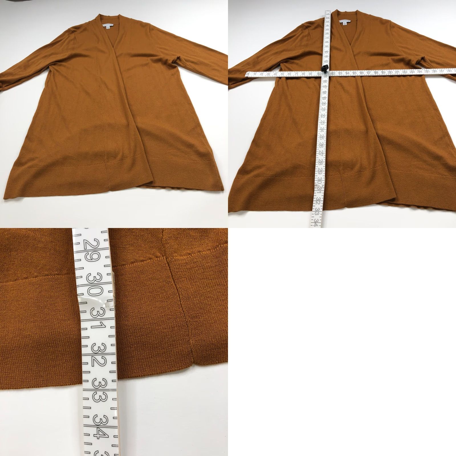 Vintage Susan Graver Cardigan Tank Top Sweater 2 Pc Set XL 1X Orange Brown Womens Knit Pullover Jacket Size XL / US 12-14 / IT 48-50 - 10 Thumbnail